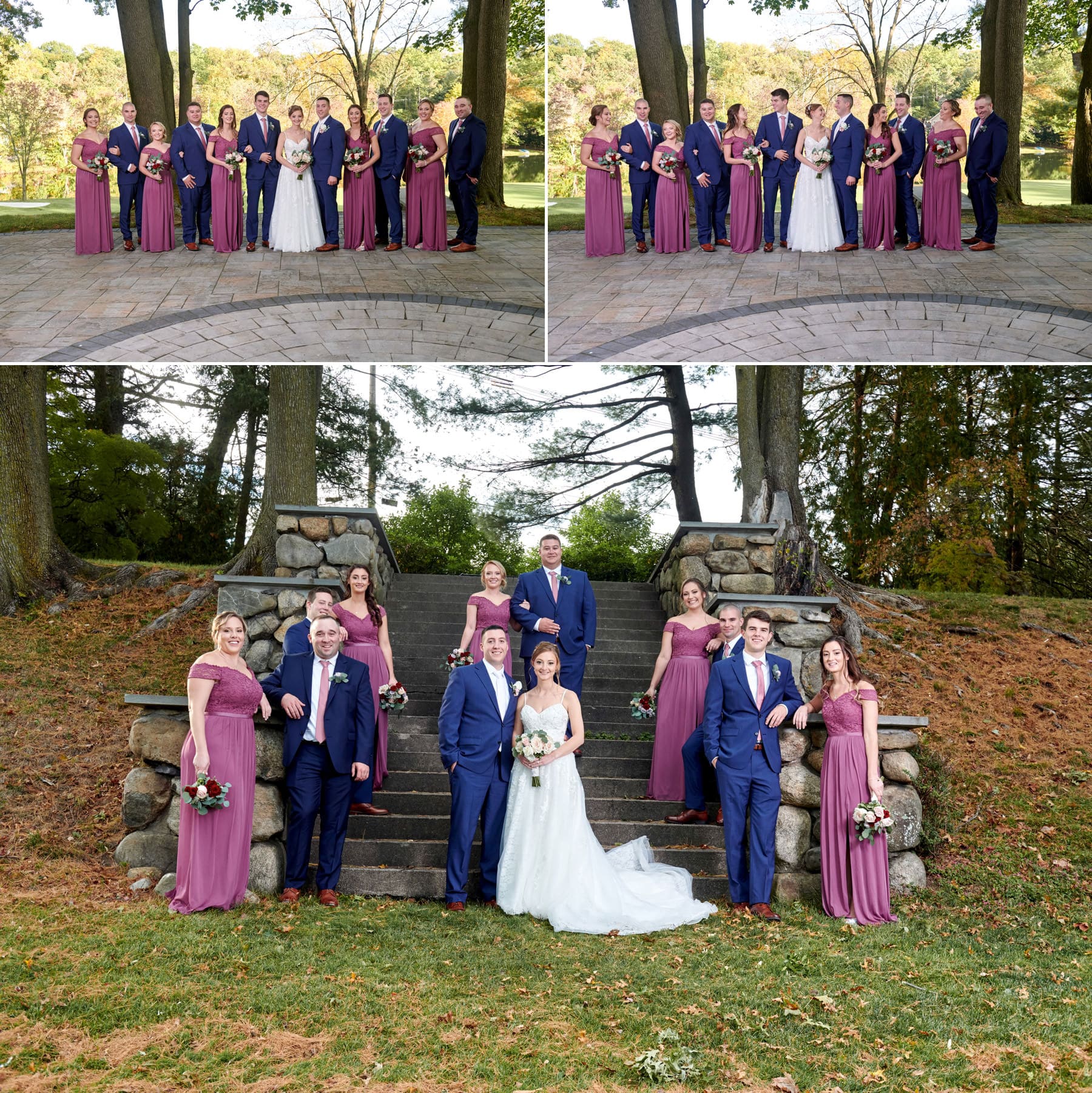 ramsey country club bridal party photos