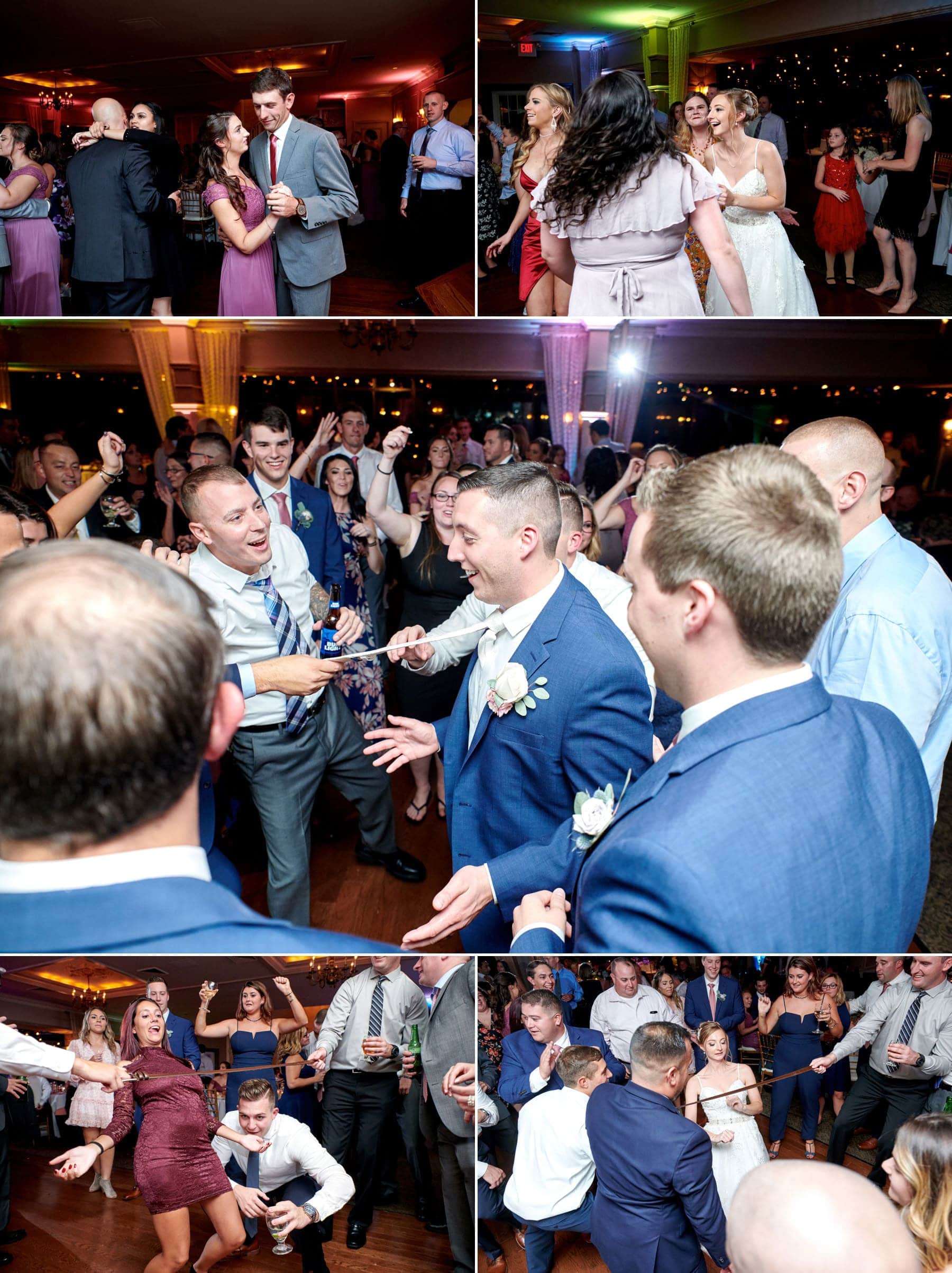 ramsey country club wedding dance floor photos