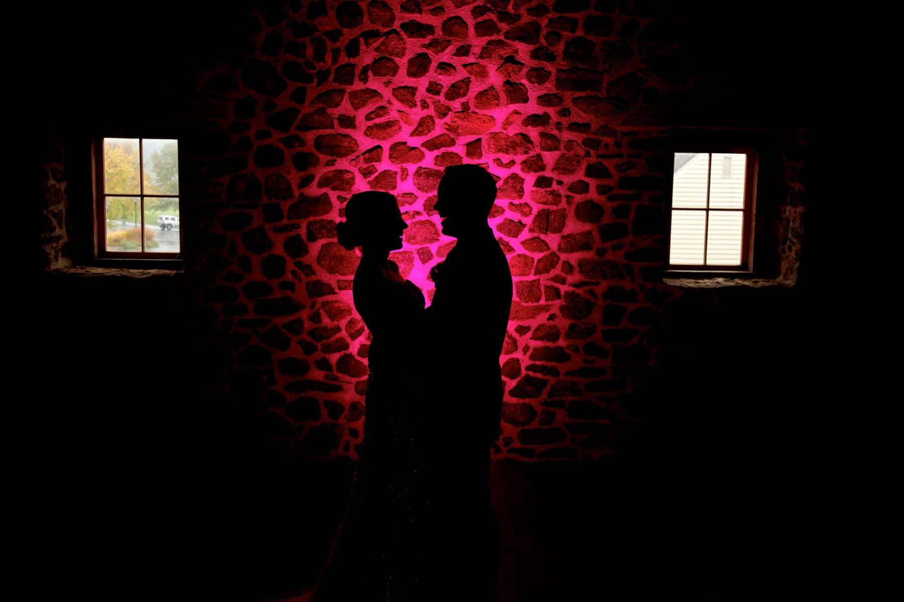 French Creek Golf Club indoor wedding photo