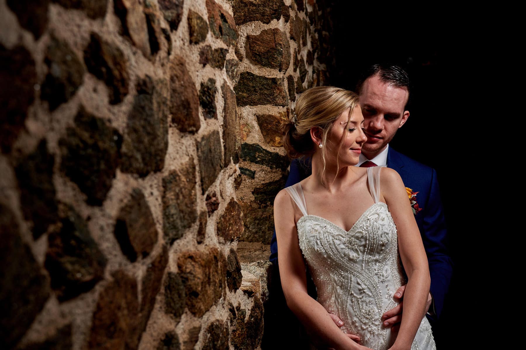 French Creek Golf Club wedding photo in the barn
