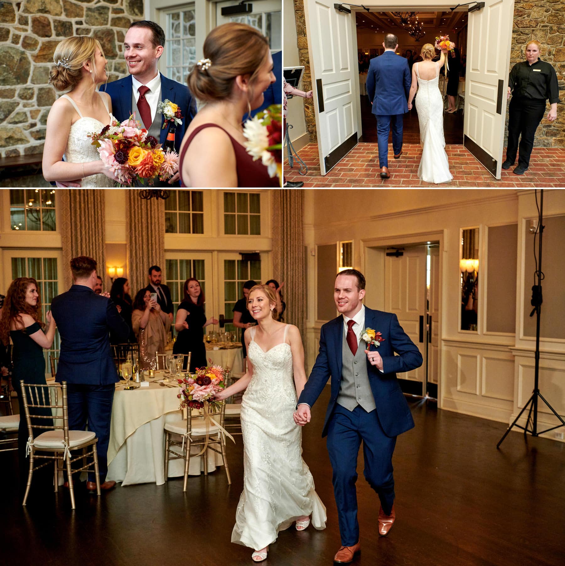 French Creek Golf Club wedding entrance photos
