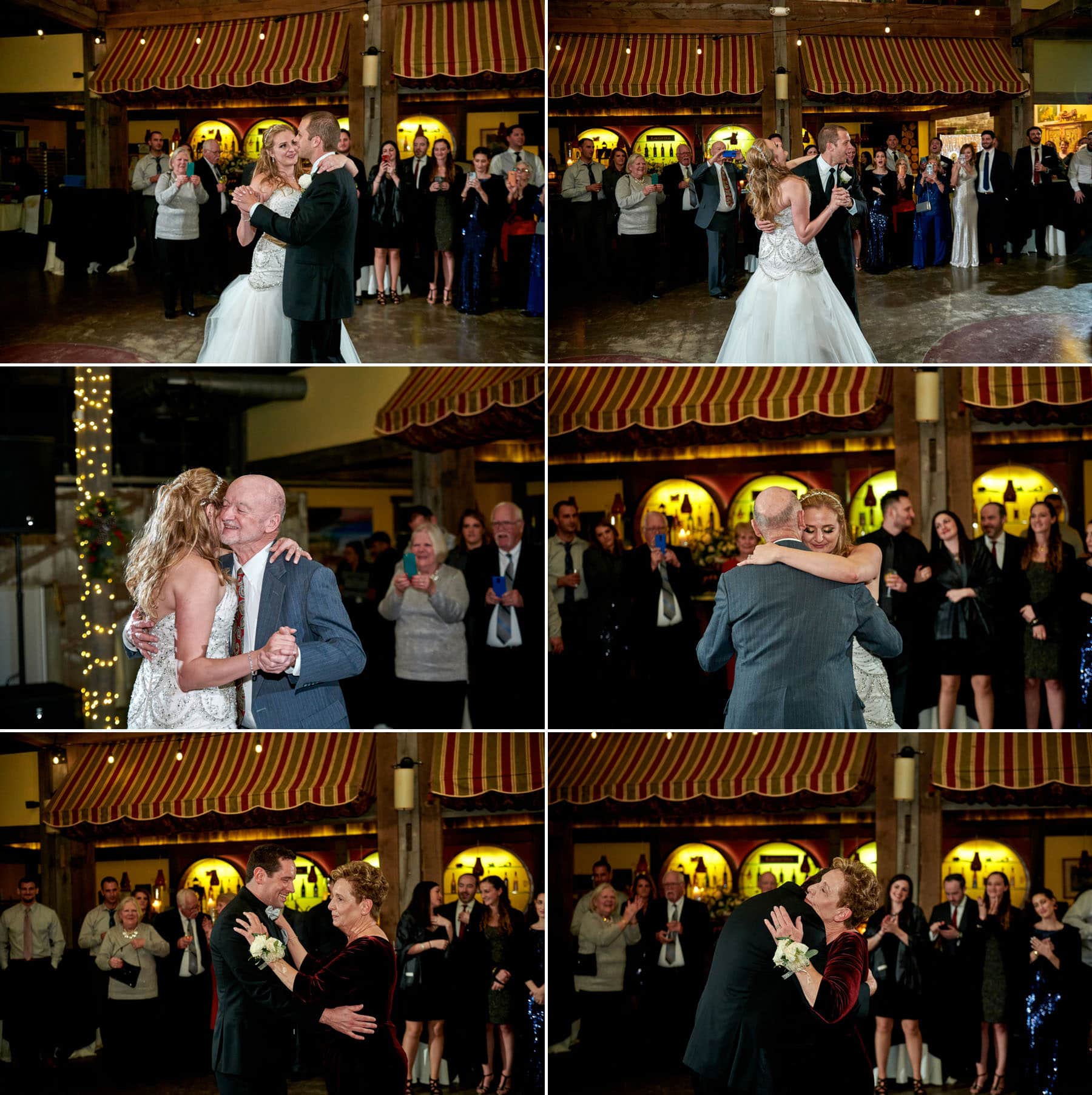 parent dance wedding photos at laurita winery