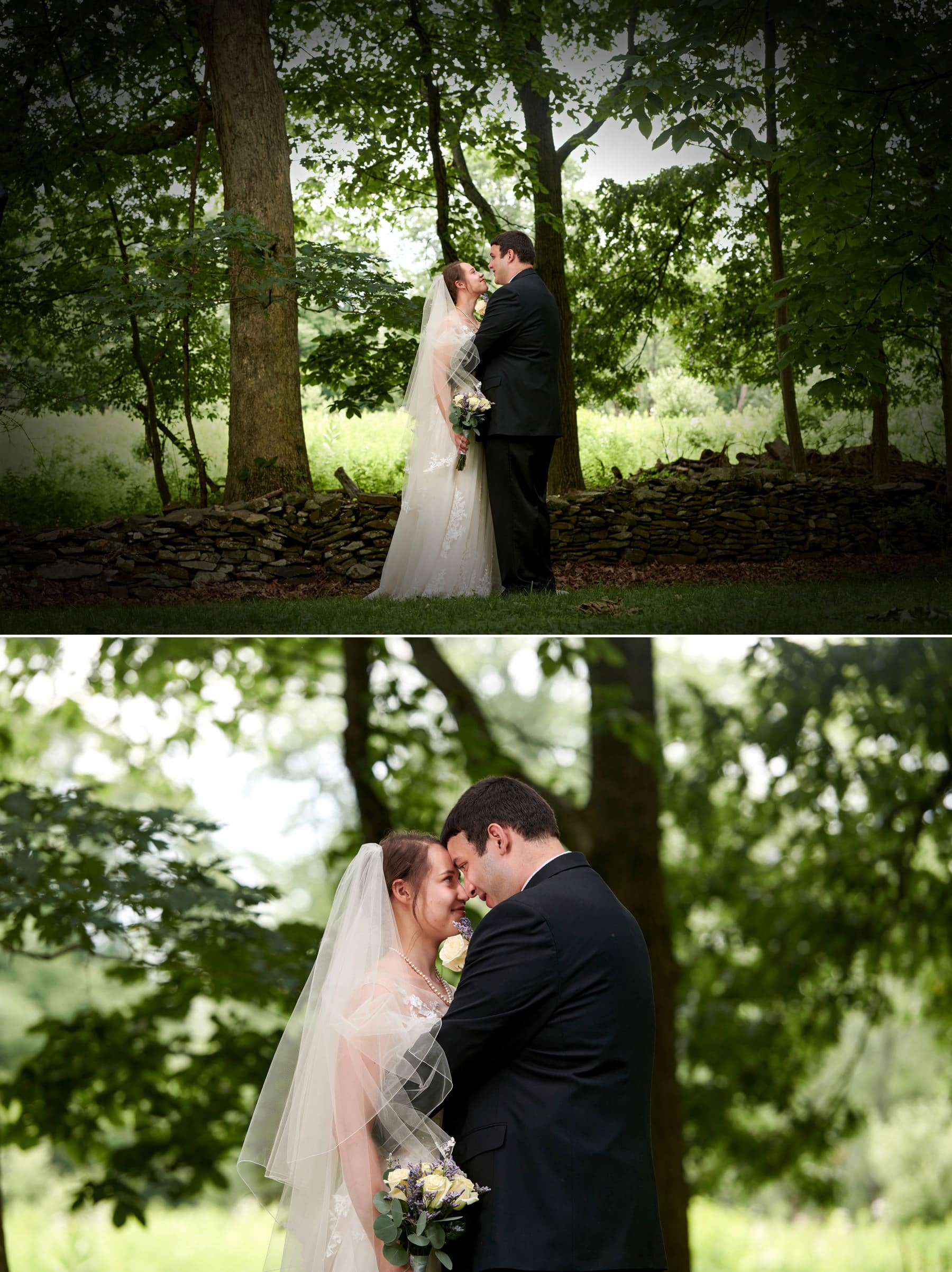 Intimate NJ backyard wedding photos