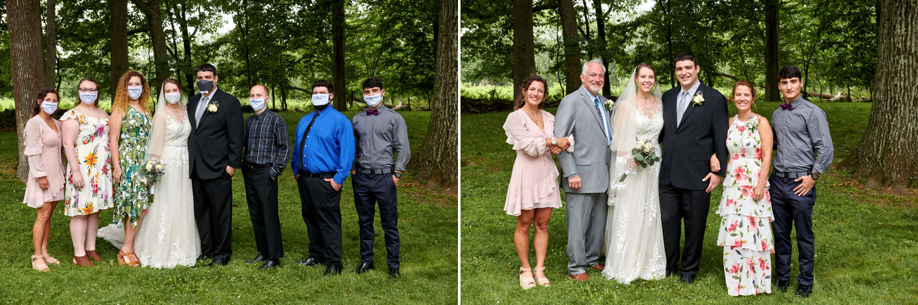 covid wedding photos