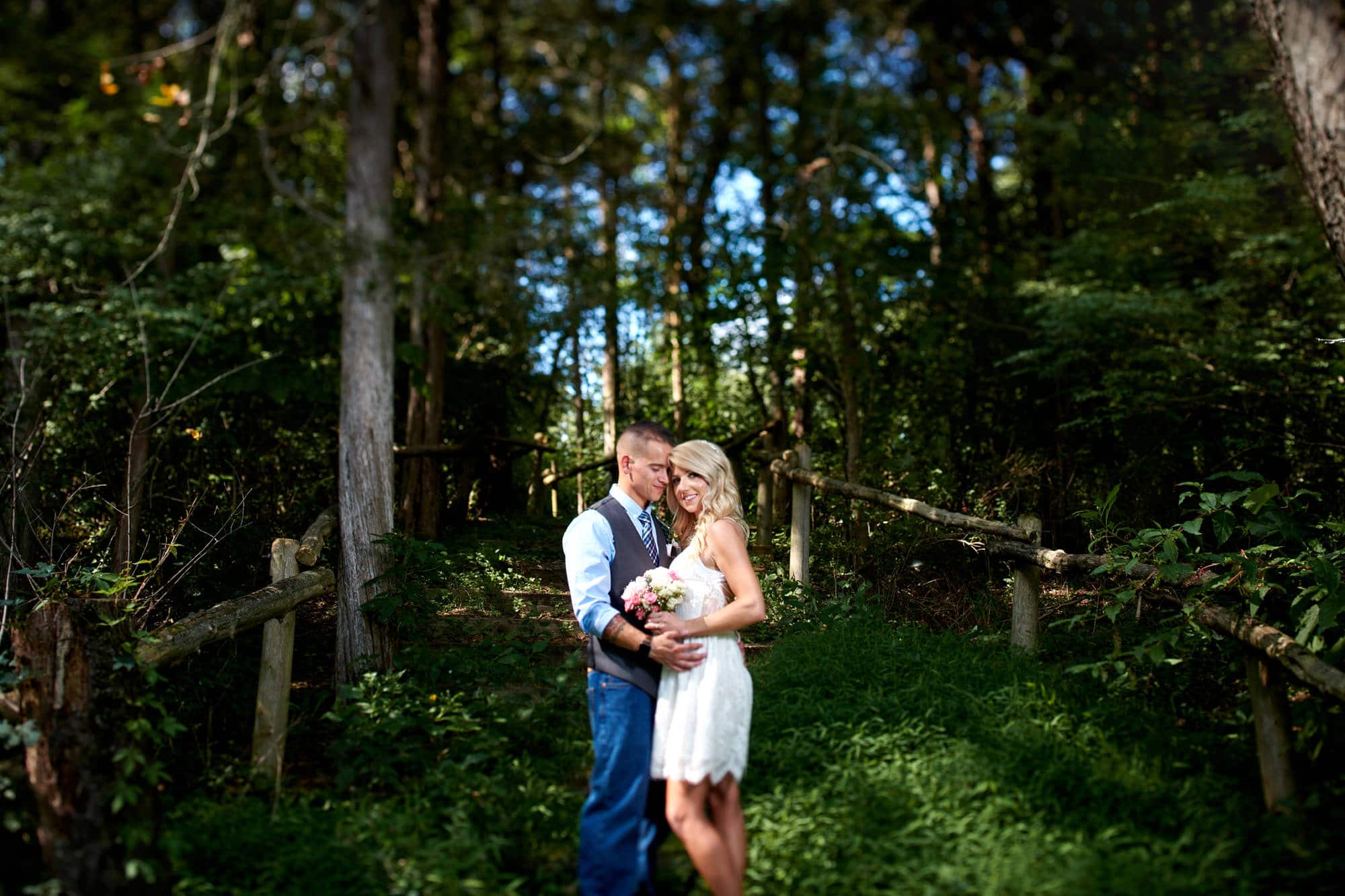 summer elopement wedding photo