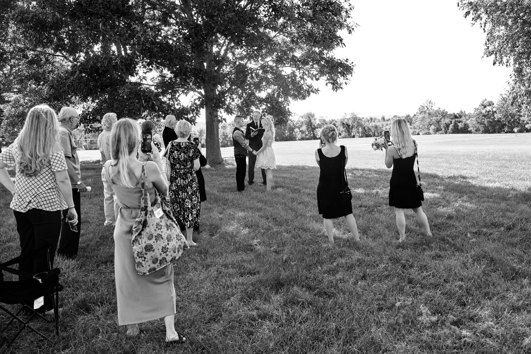 small wedding at deep path park