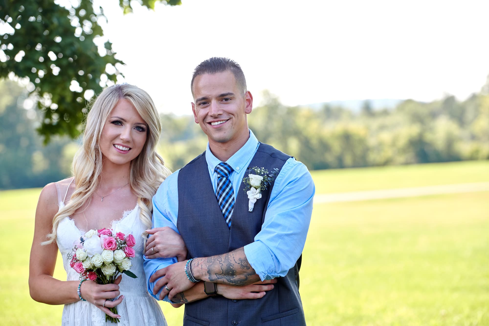 wedding elopement photo in hunterdon county nj