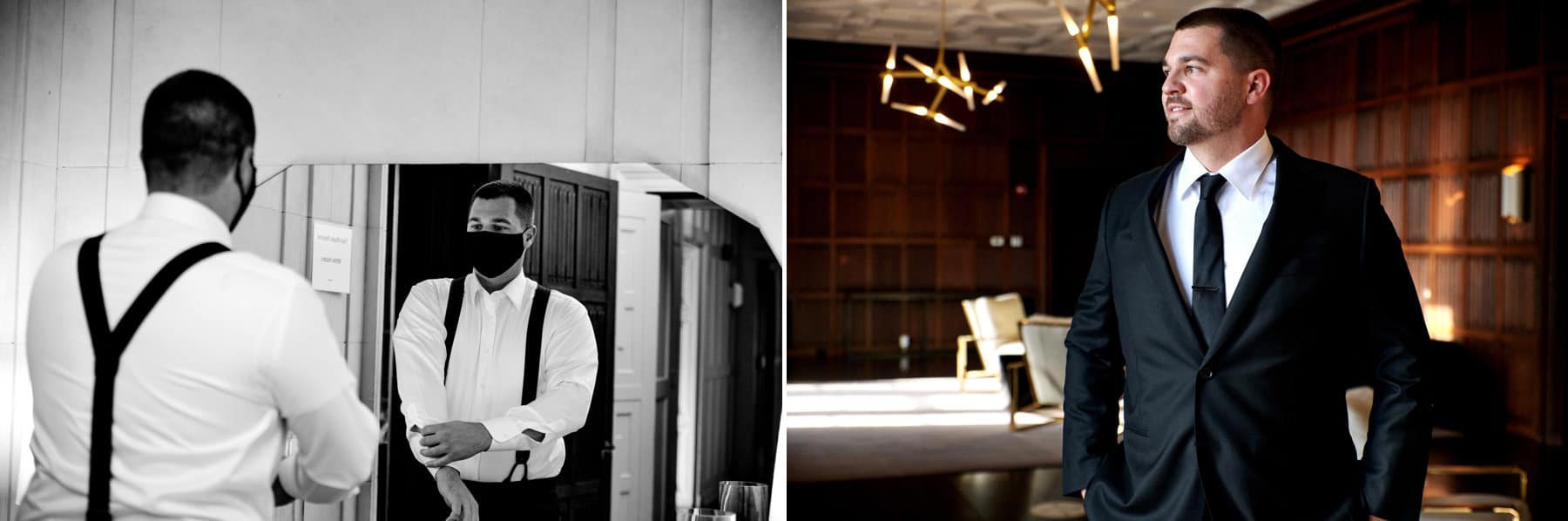 groom wedding photos at Natirar