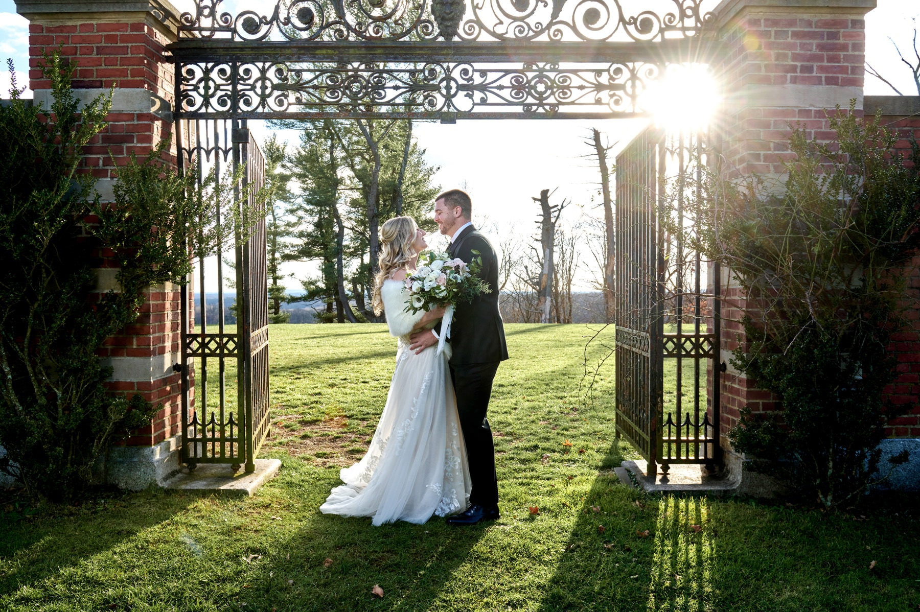 wedding gate photo at Natirar