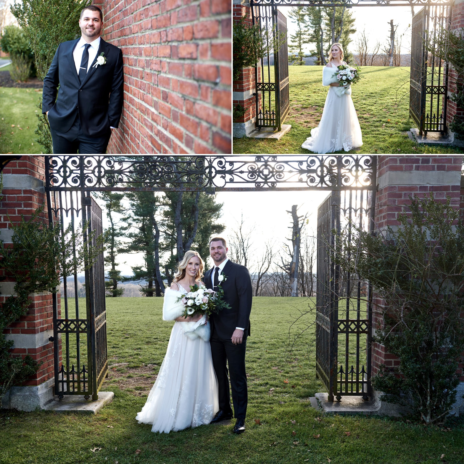 bride and groom photos at Natirar