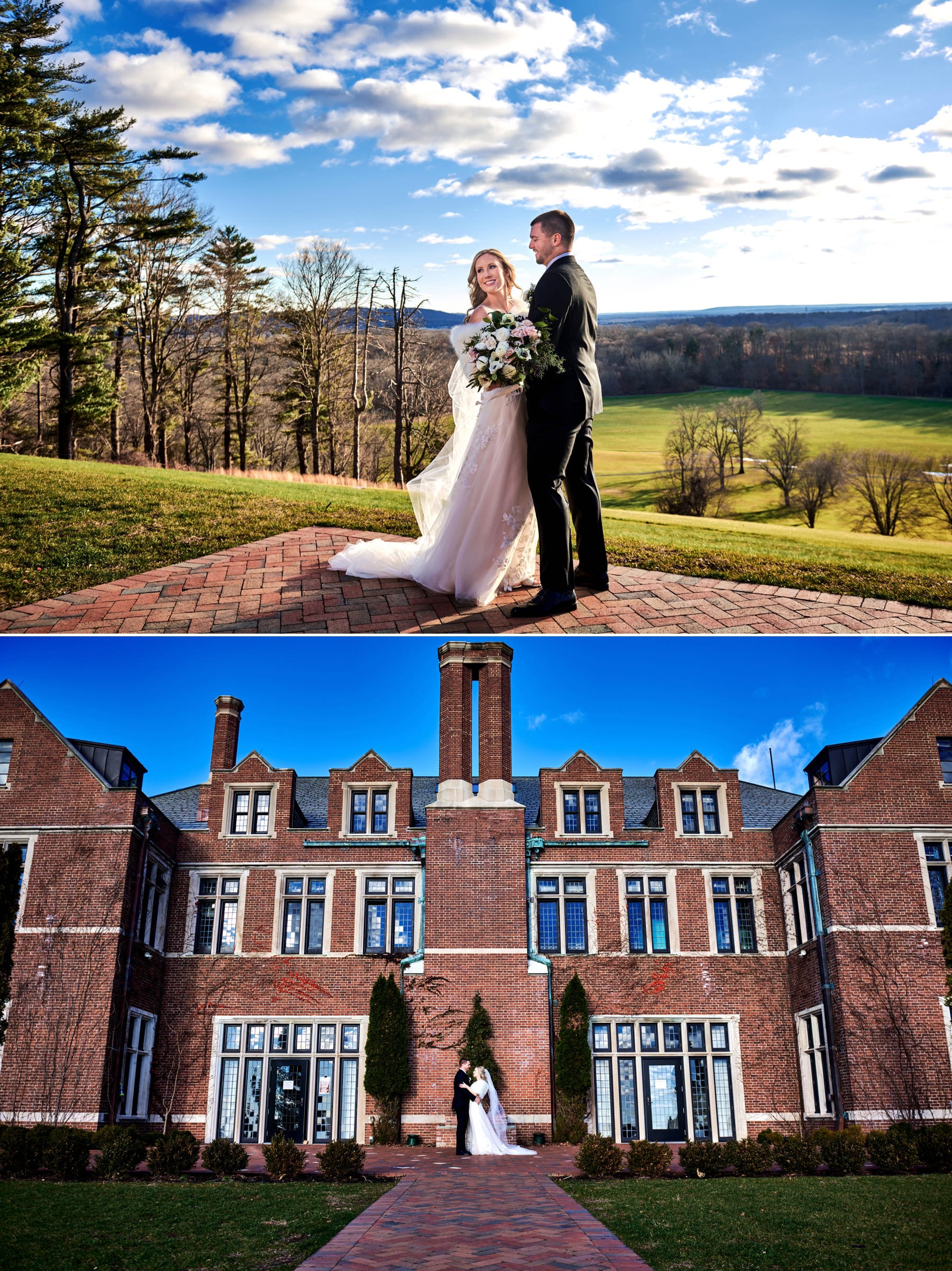 the view for wedding photos at Natirar