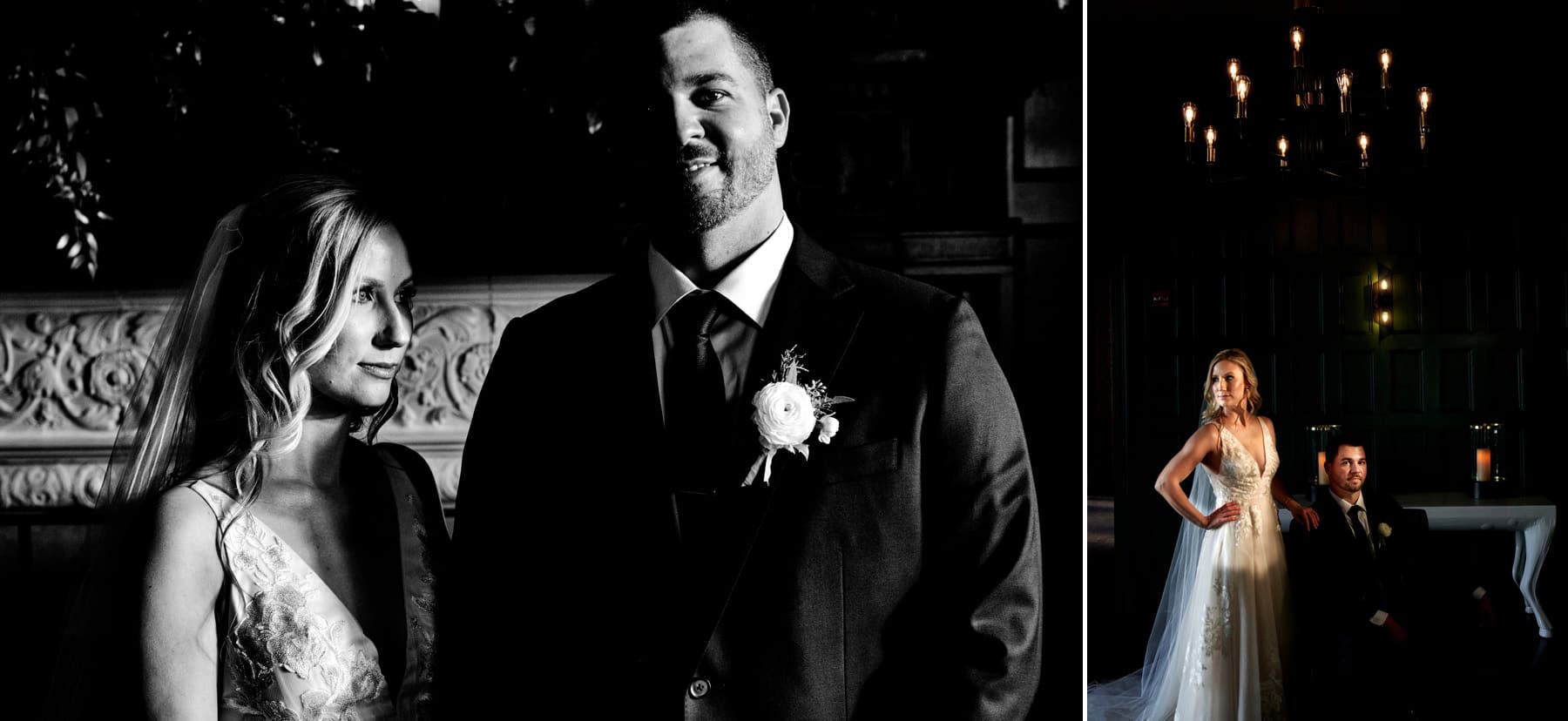 indoor wedding photos at Natirar