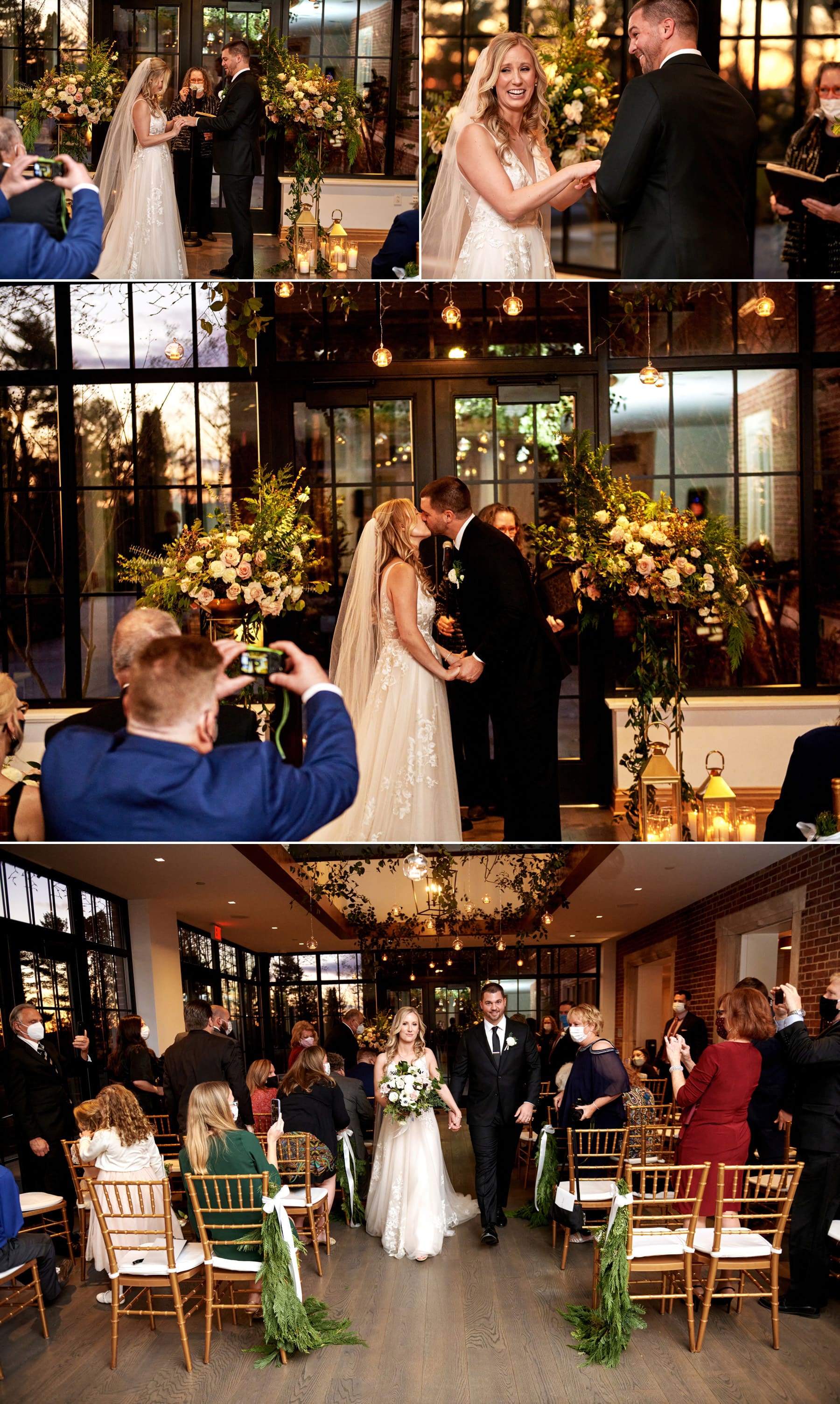 wedding ceremony inside at Natirar