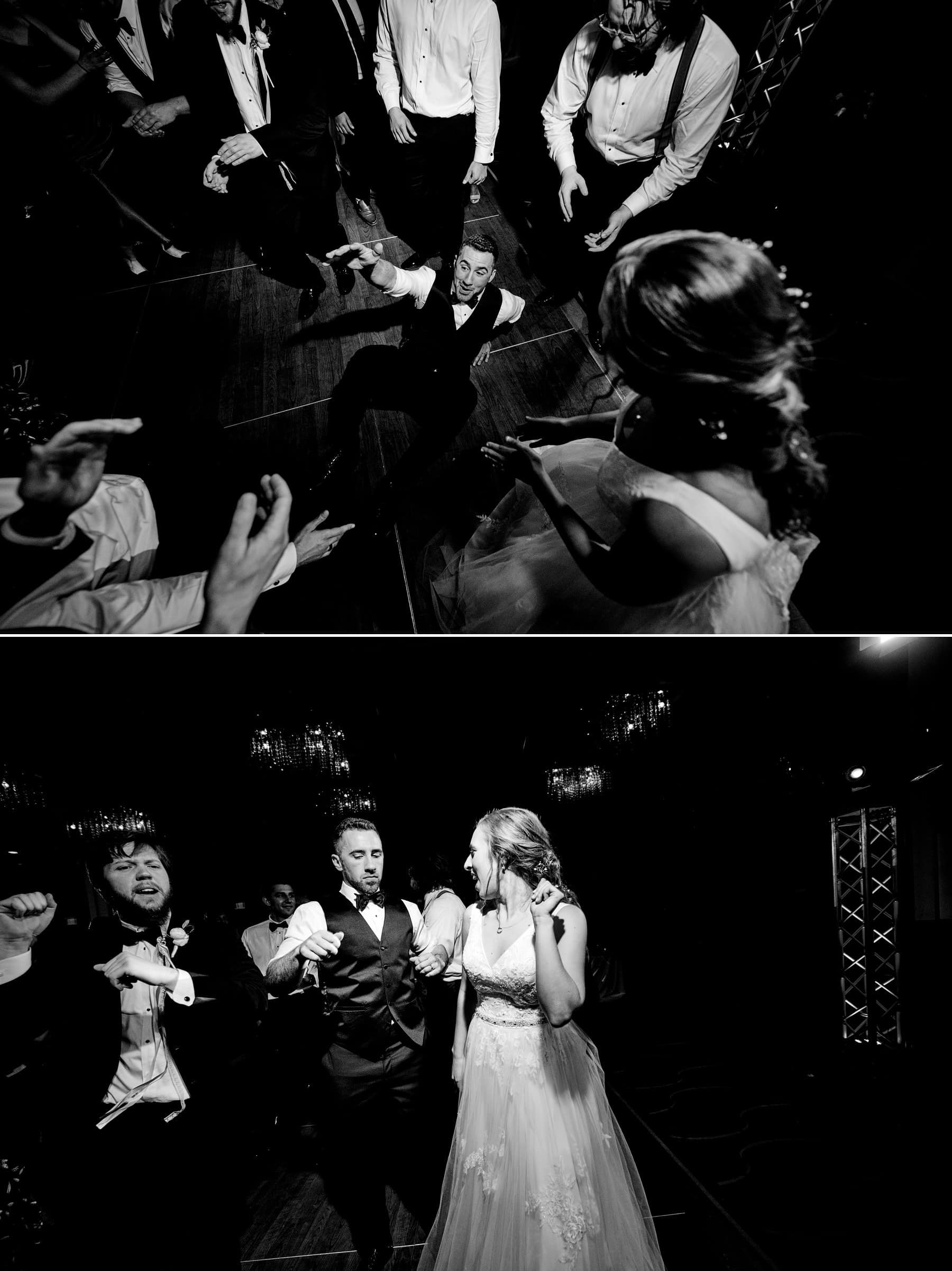 hyatt new brunswick wedding bride and groom dancing
