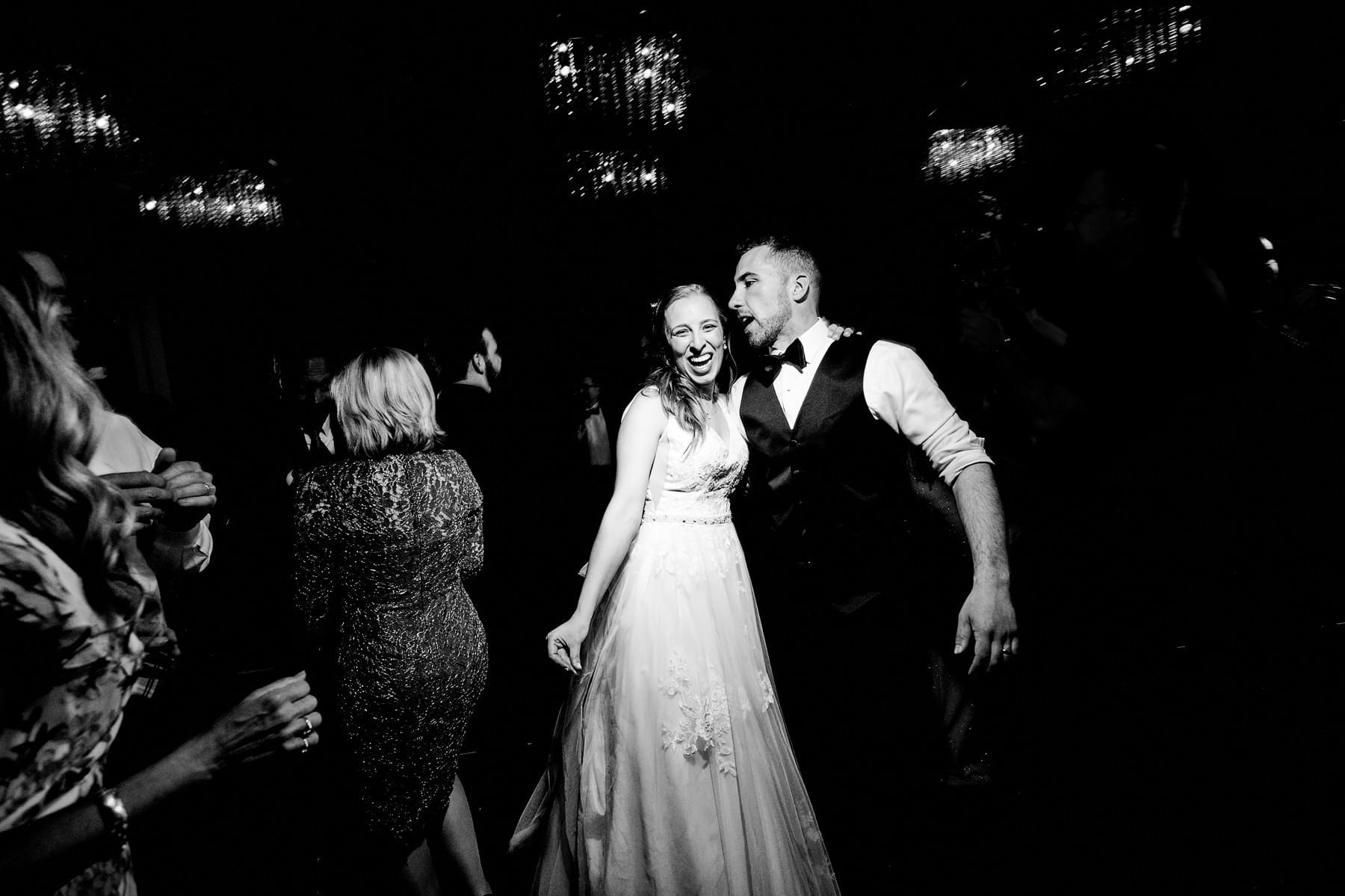 bride and groom at their hyatt new brunswick wedding