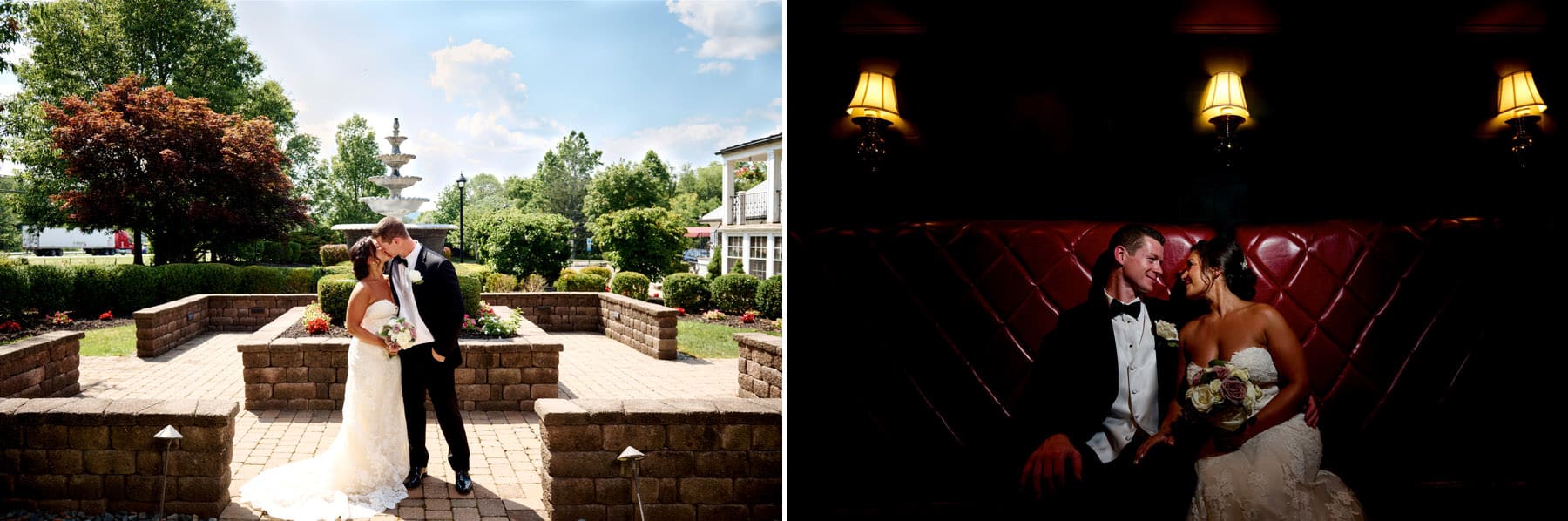 bride and groom photos at The Farmhouse
