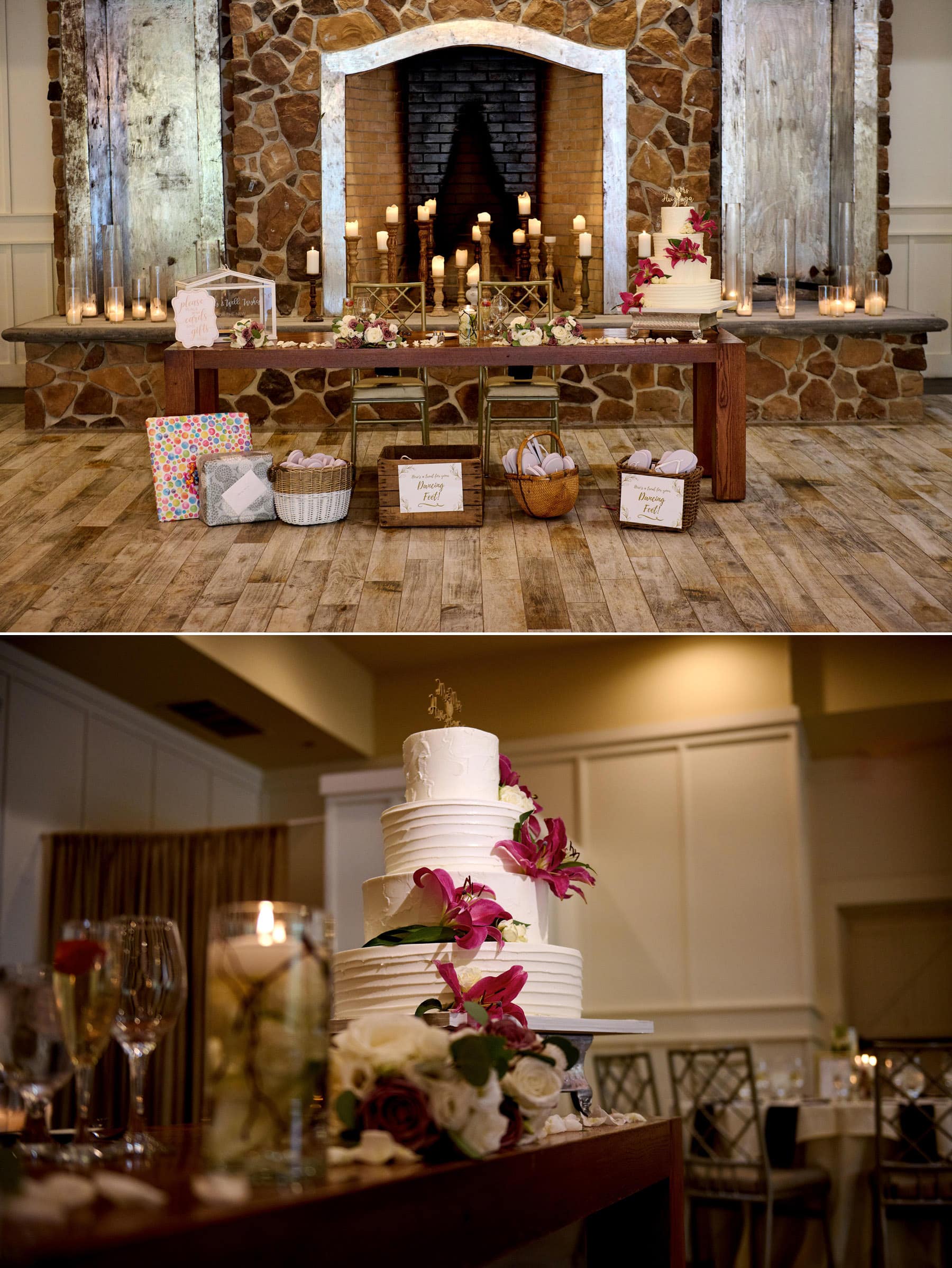 The Farmhouse wedding ballroom details