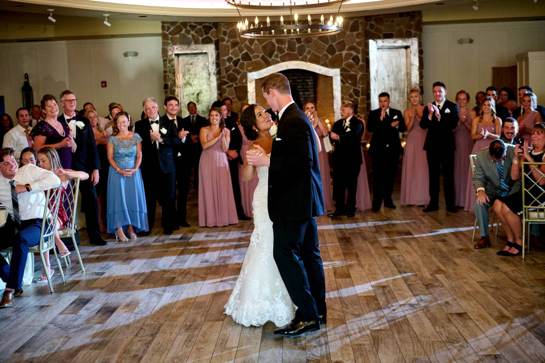 first dance photo at The Farmhouse