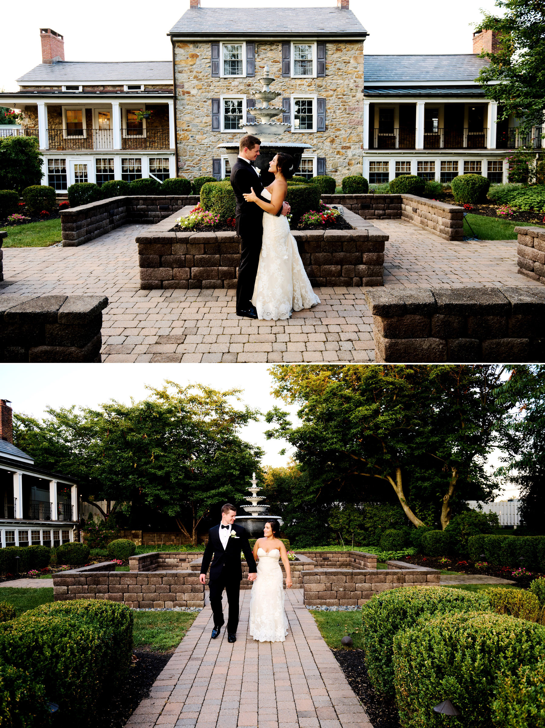 sunset wedding photos at The Farmhouse