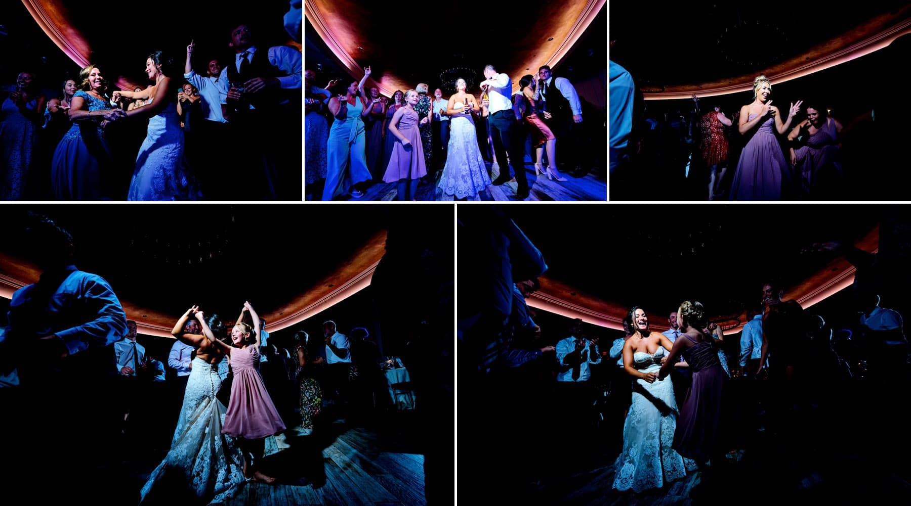 The Farmhouse packed wedding dance floor