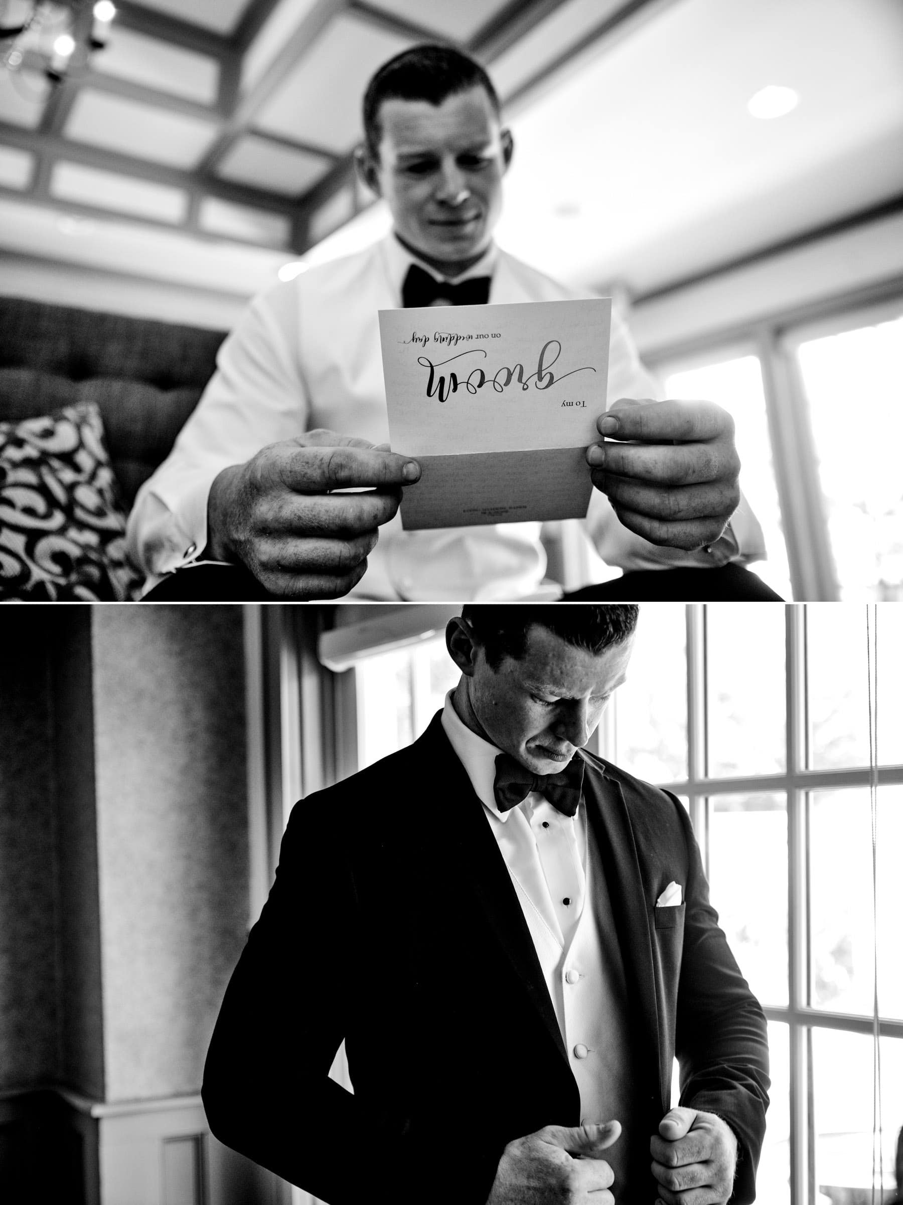 groom prep at The Farmhouse