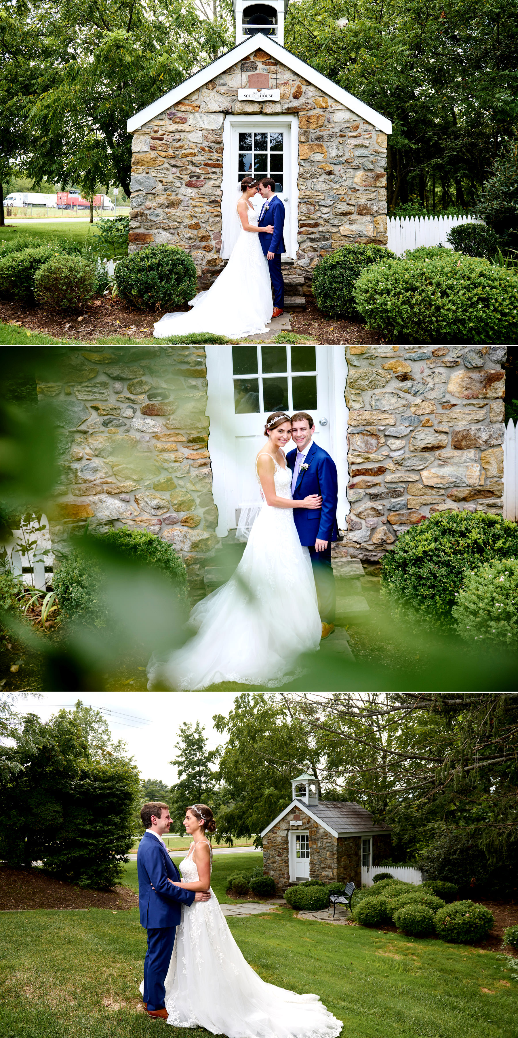 wedding photos at the old schoolhouse at The Farmhouse in NJ