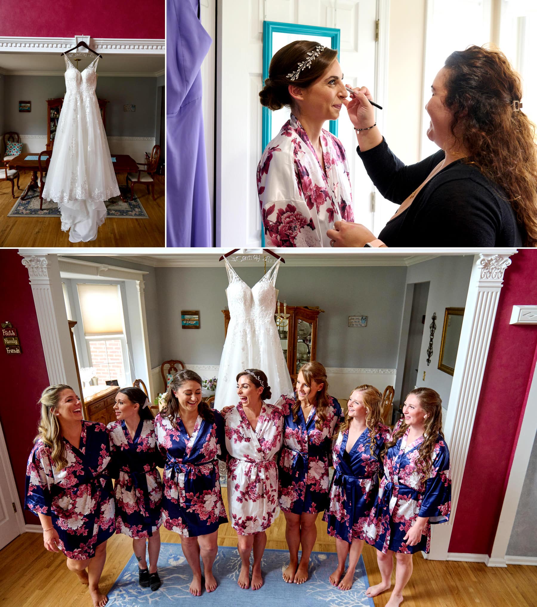 bride getting ready photos