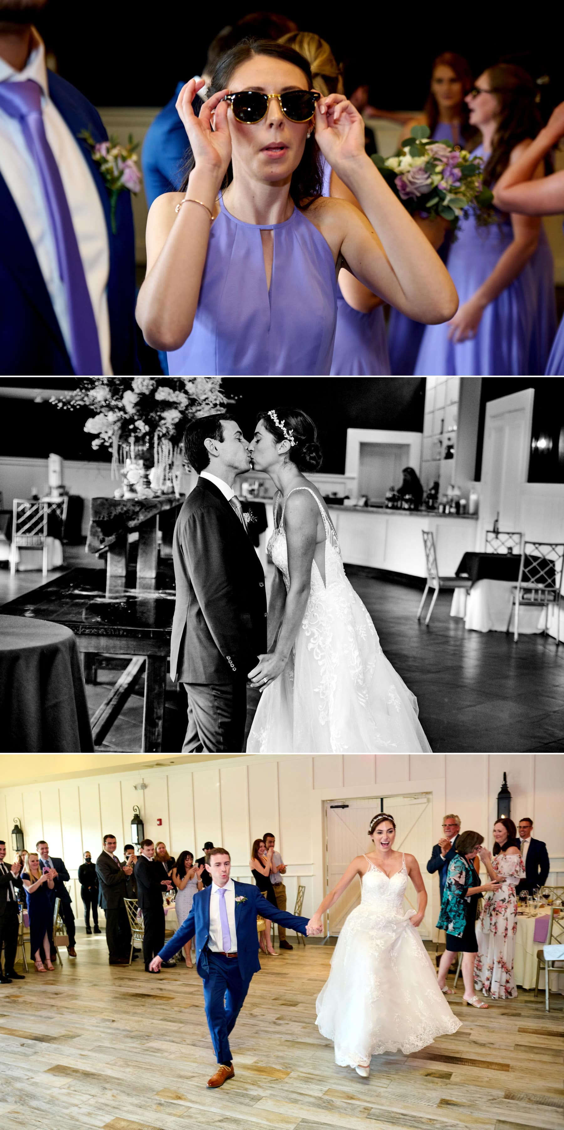 wedding entrance photos at The Farmhouse in NJ