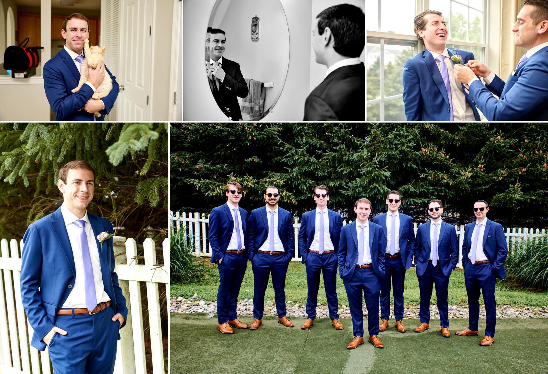 groomsmen getting ready photos