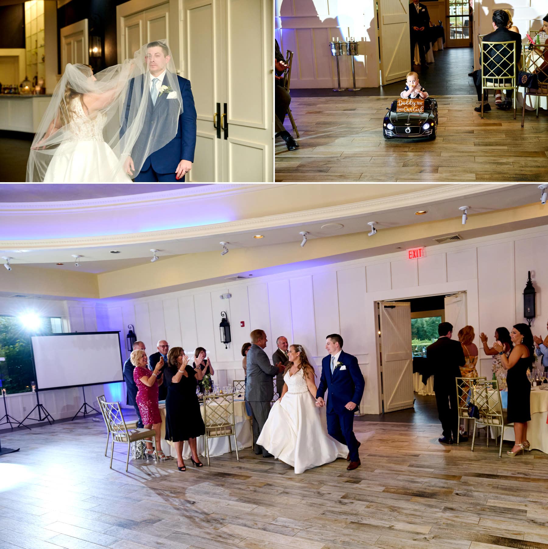 wedding grand entrance photos at the farmhouse nj