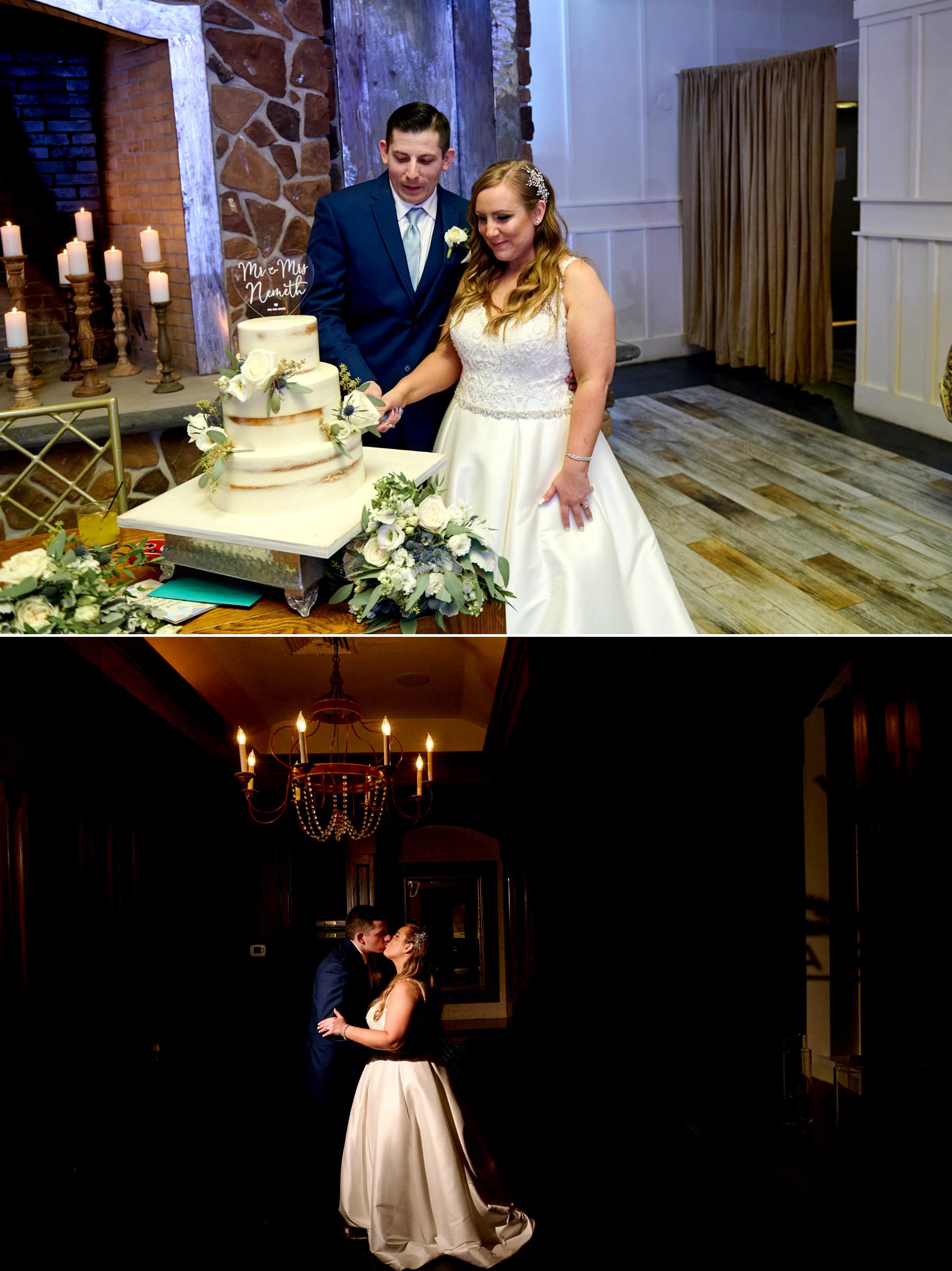 the wine room at the farmhouse nj wedding photo