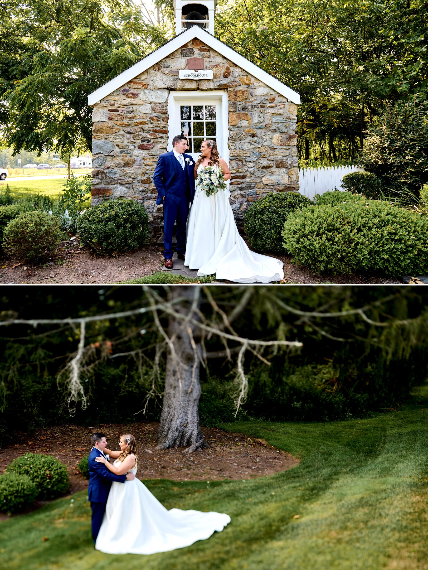 bride and groom photos at the farmhouse nj