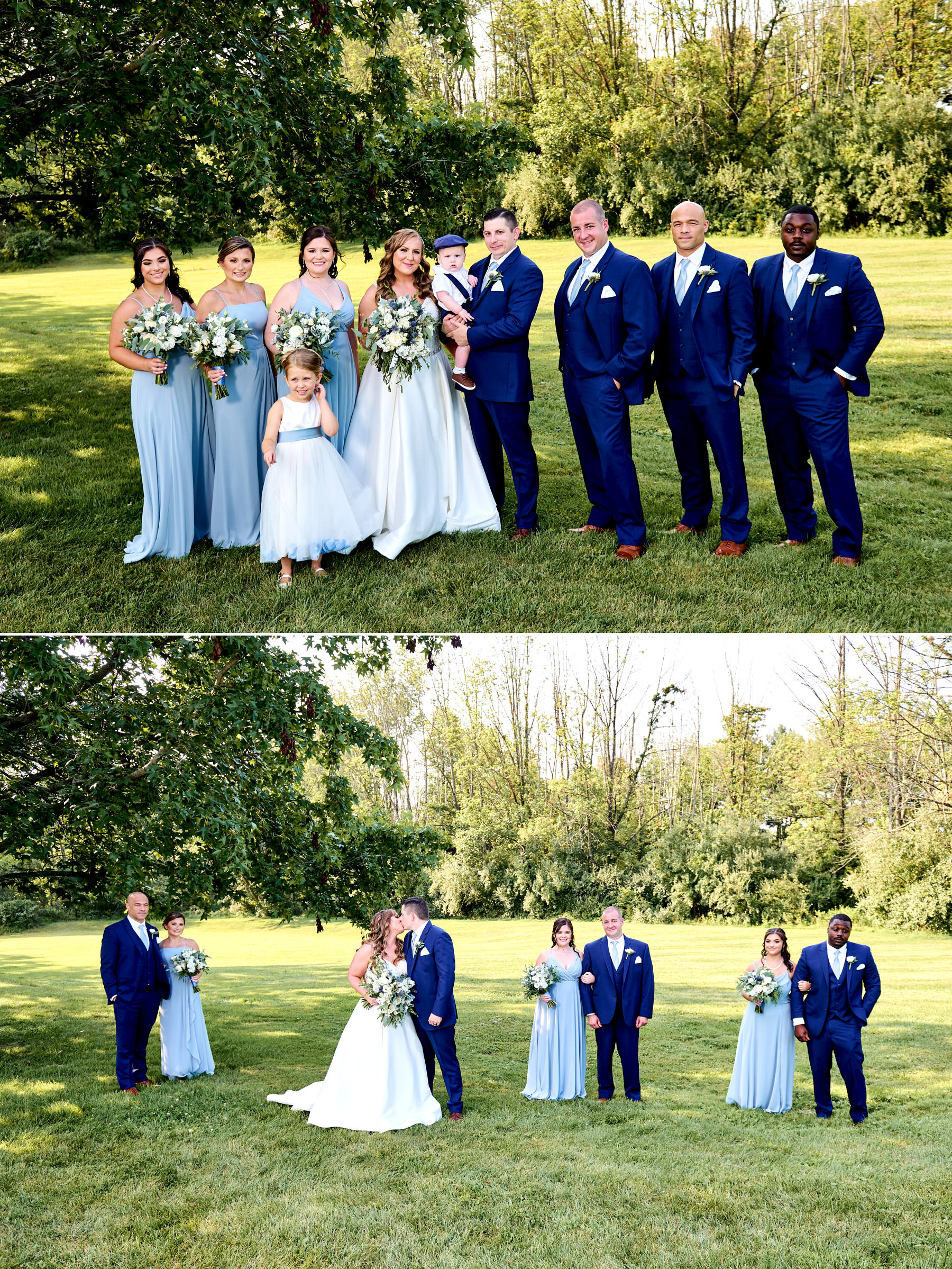 bridal party photos at the farmhouse nj