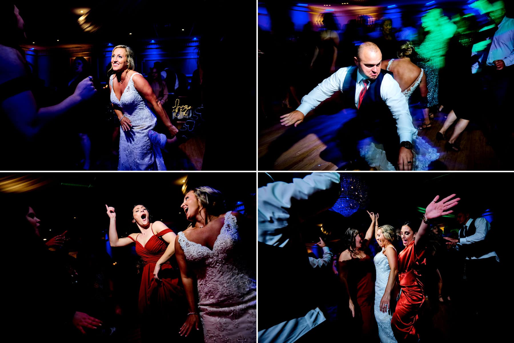 Chandelier at Flanders Valley wedding dance floor photos