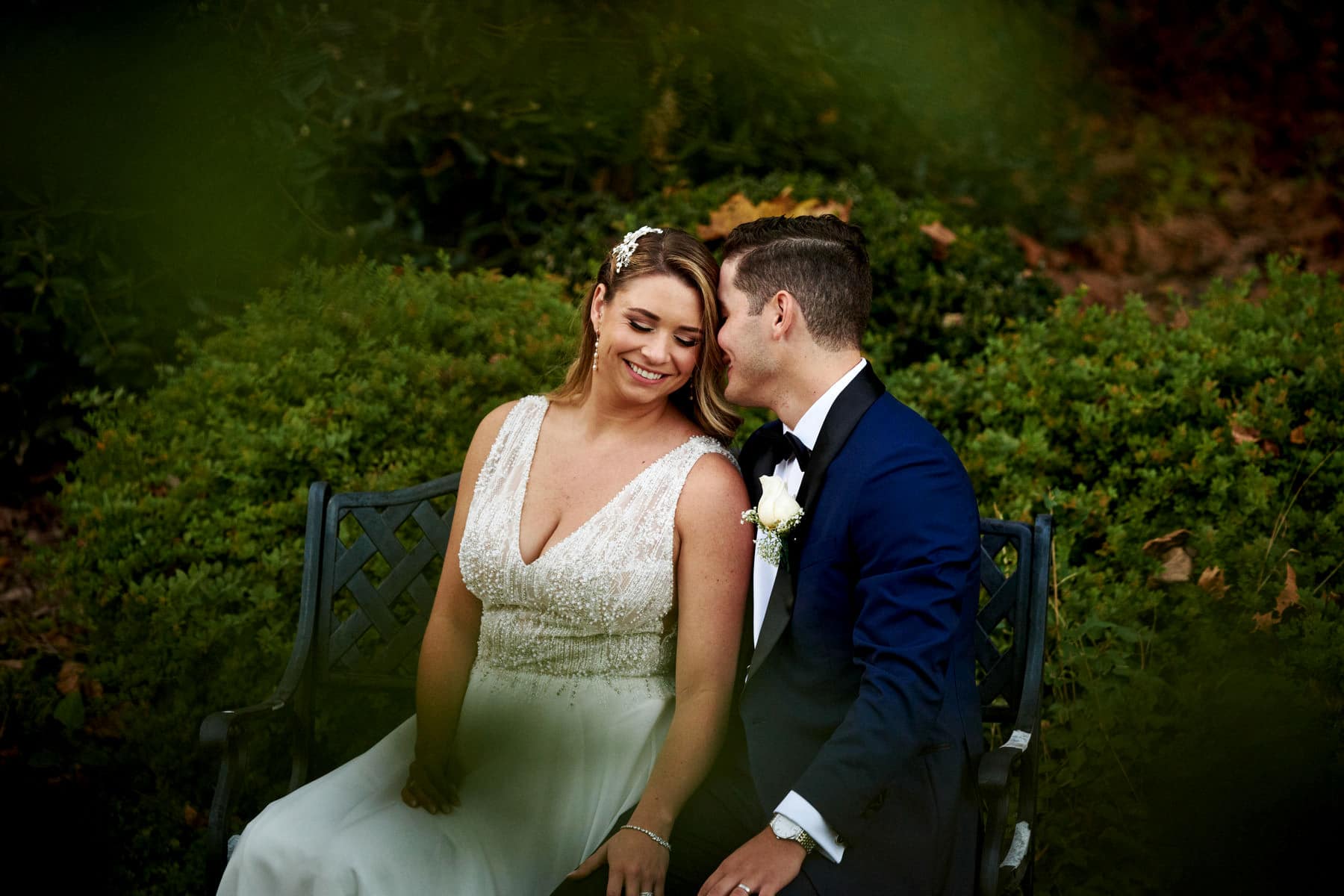 bride and groom at The Farmhouse NJ