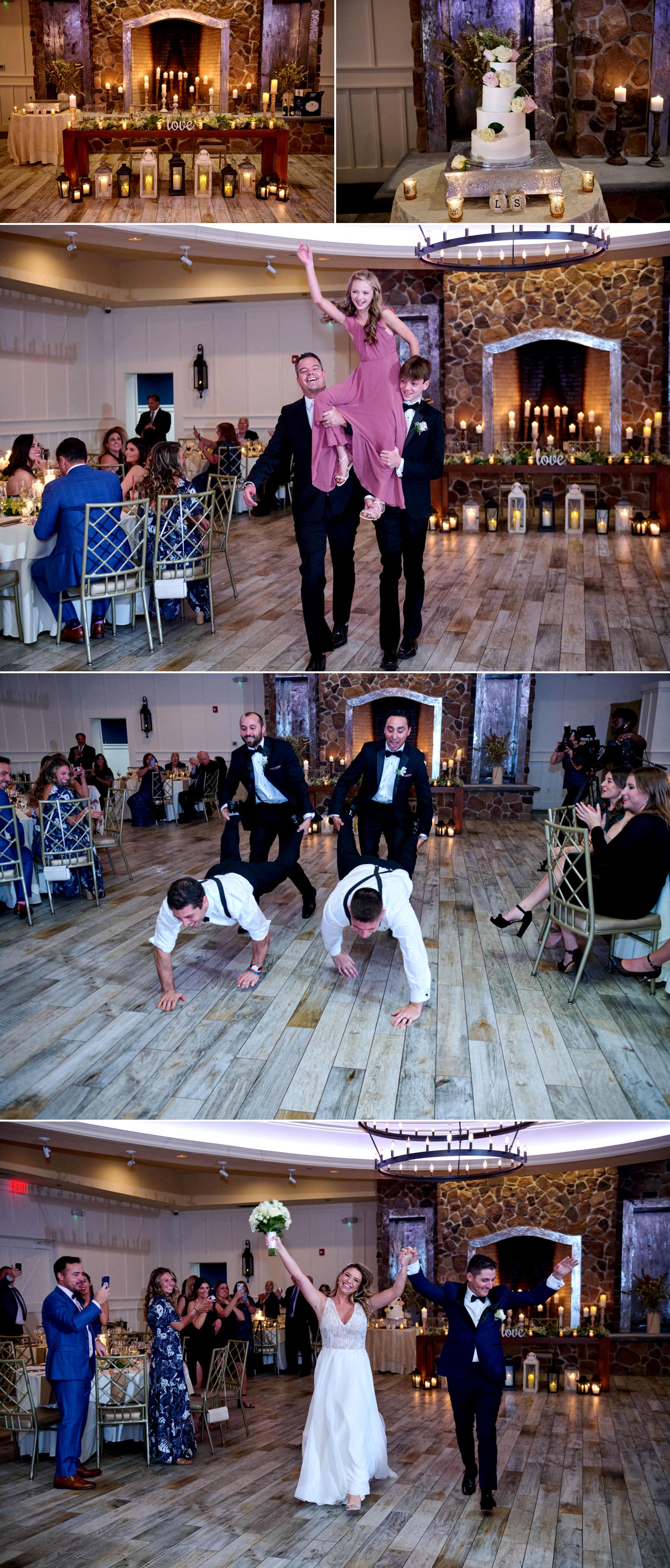 wedding entrance photos at The Farmhouse NJ