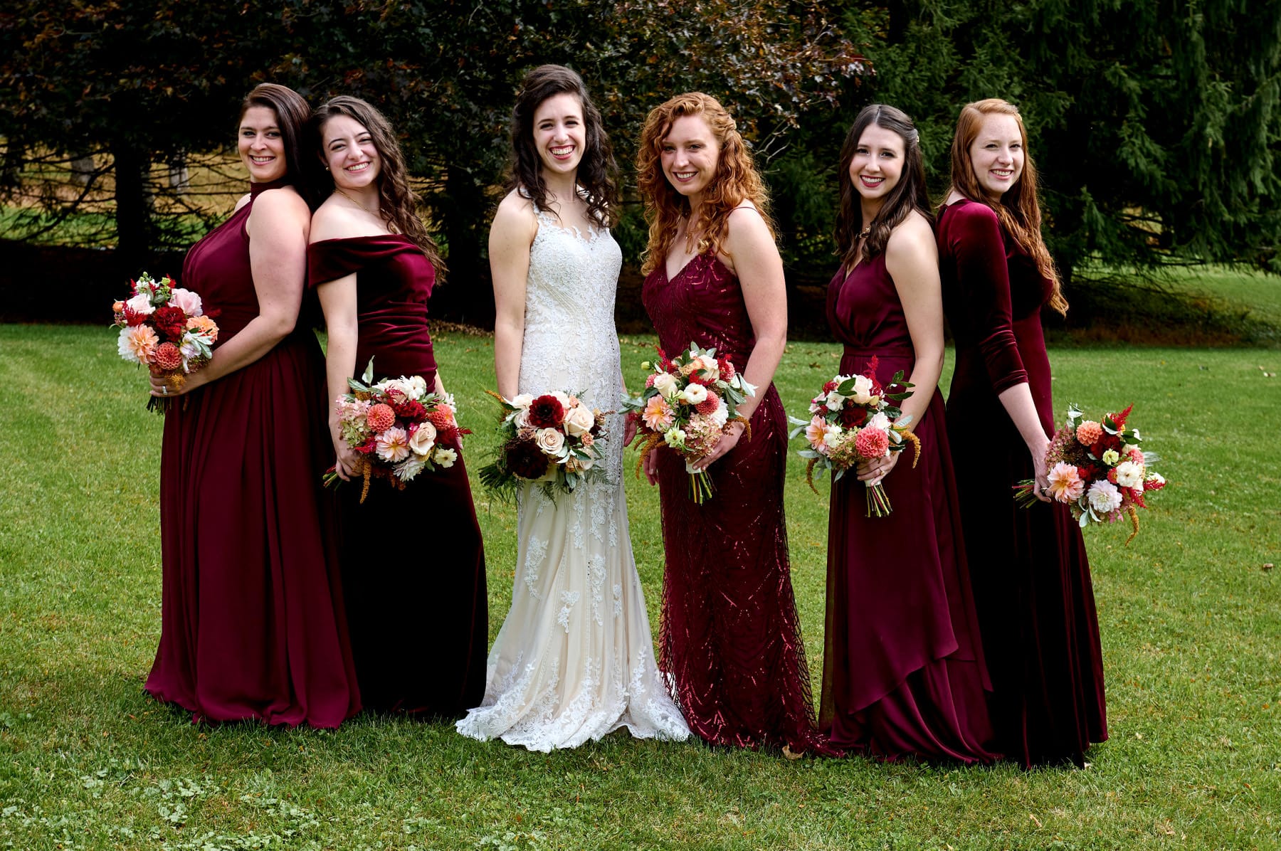 bridesmaids wedding photo