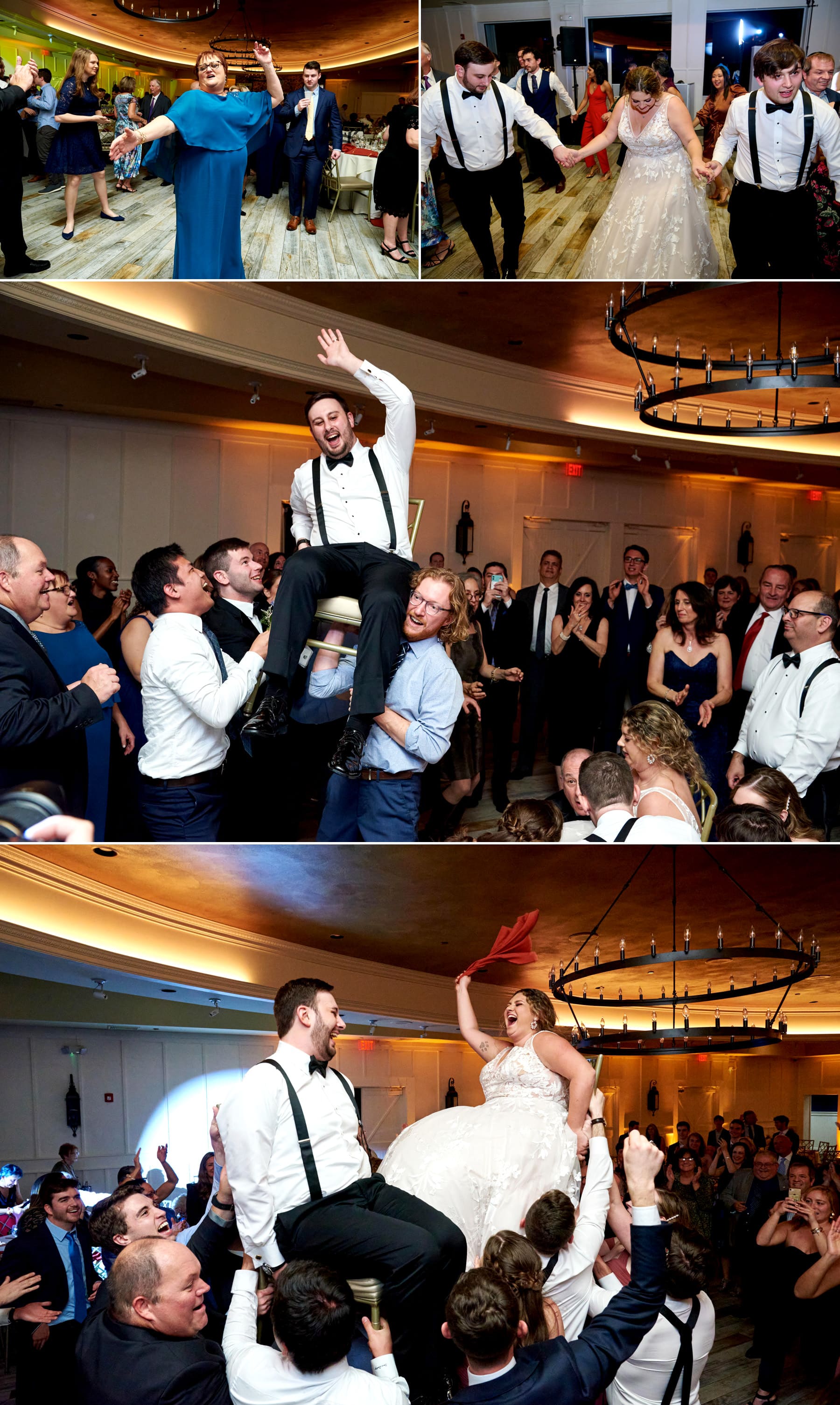 hora wedding photos at The Farmhouse in Hampton NJ