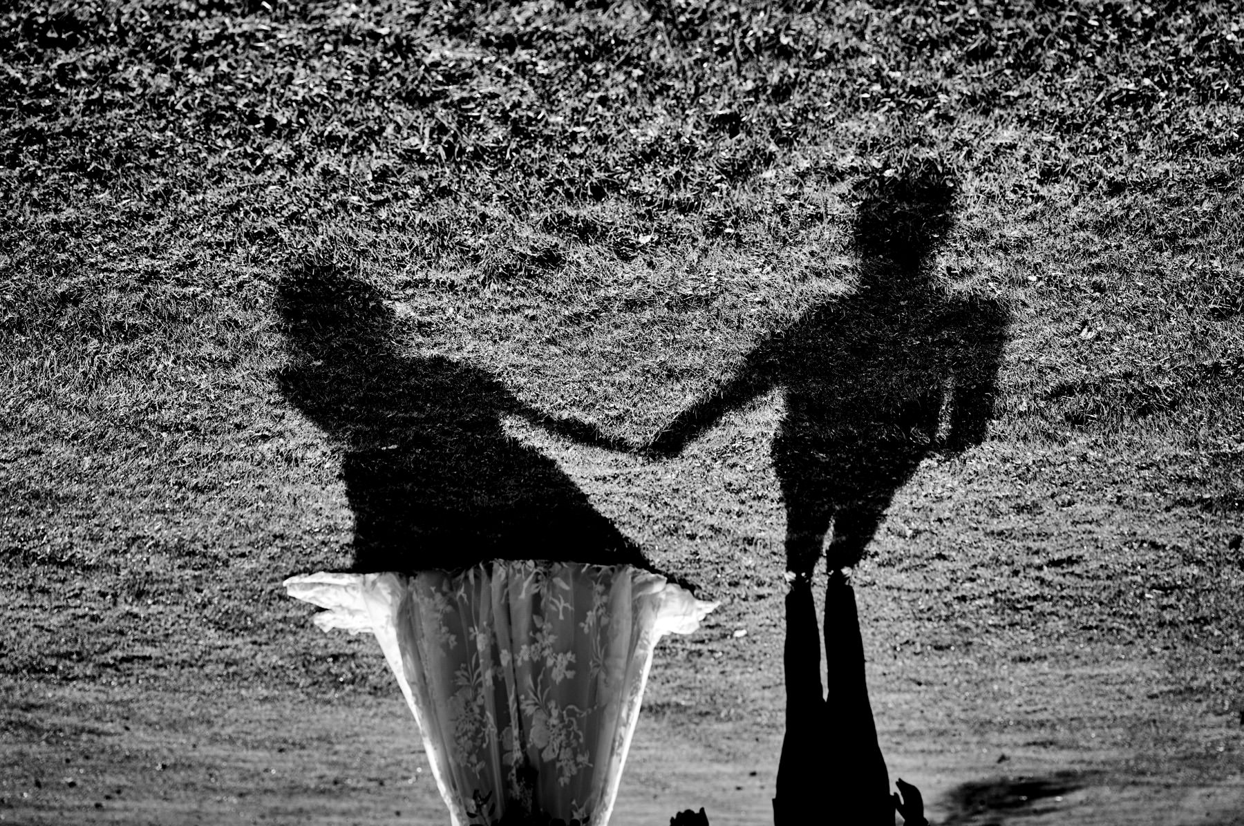 black and white wedding photo at The Farmhouse in Hampton NJ