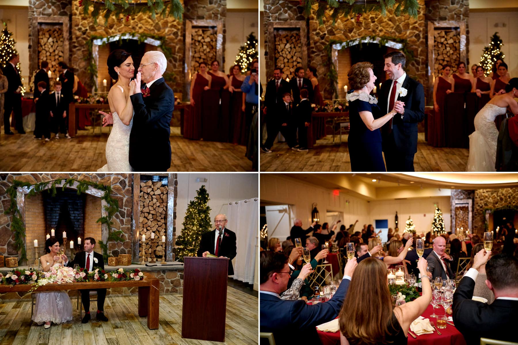wedding parent dances and toasts at The Farmhouse