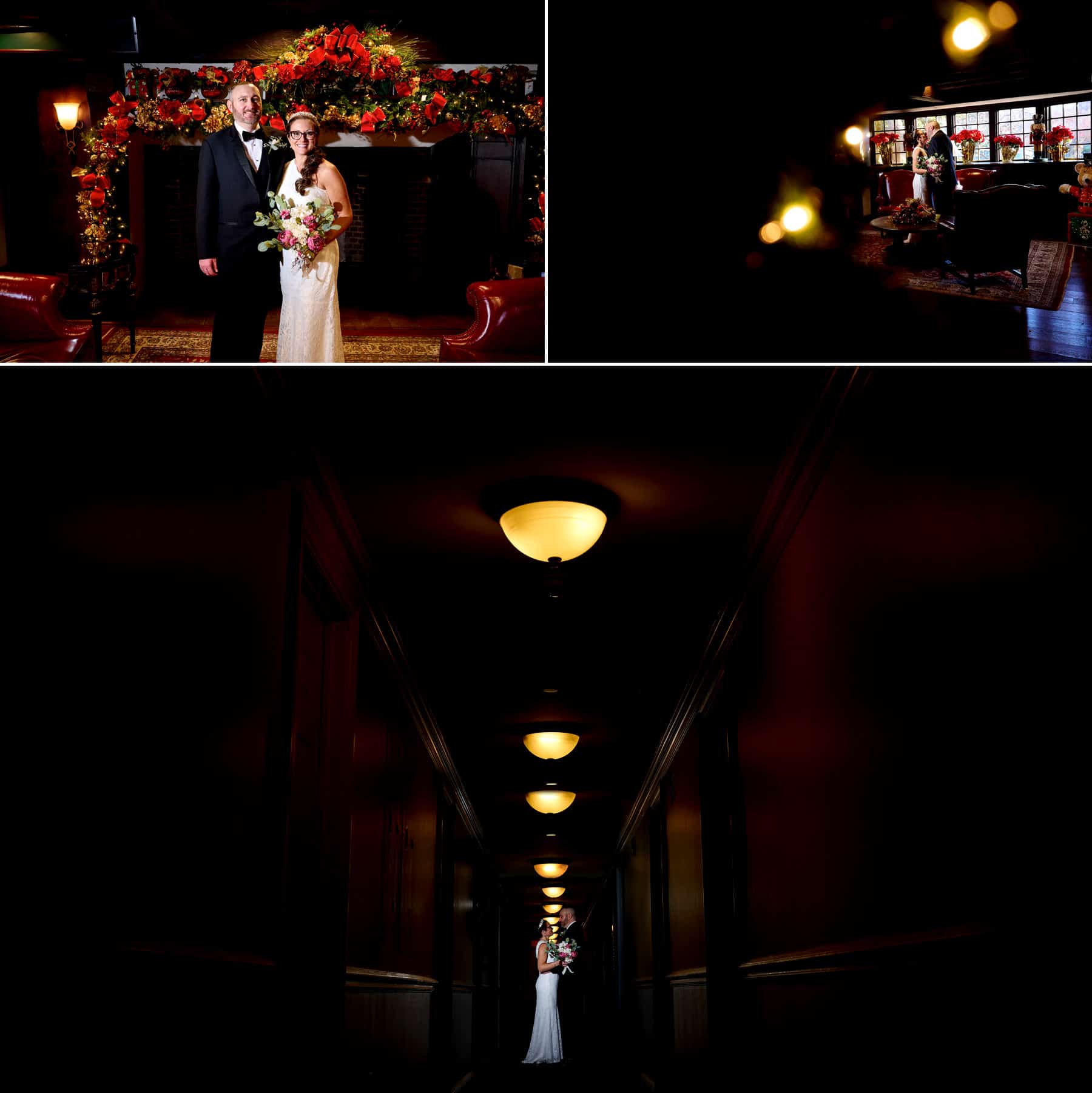 indoor wedding photos at The Nassau Inn