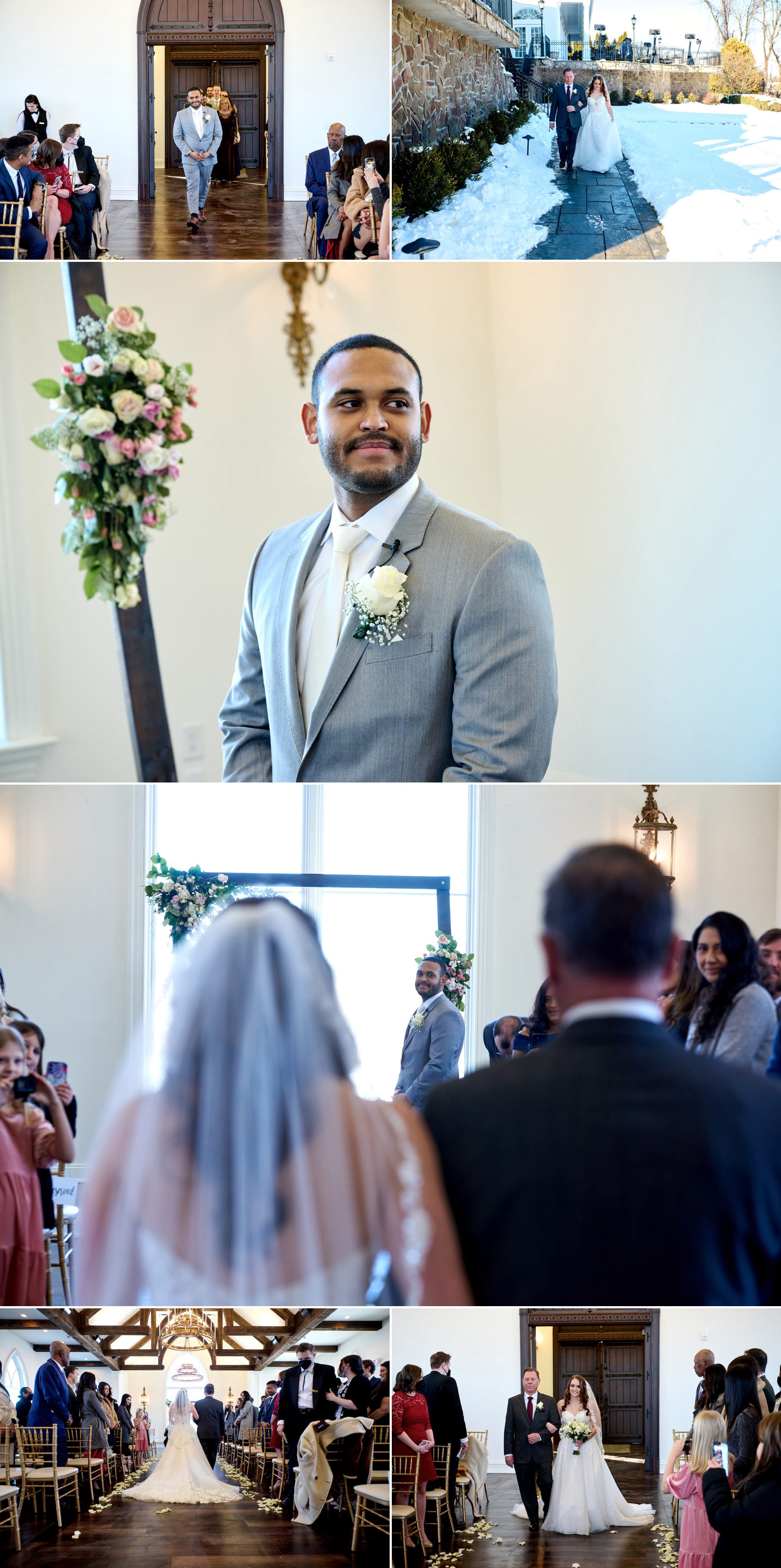 bride entering the chapel at The Park Savoy