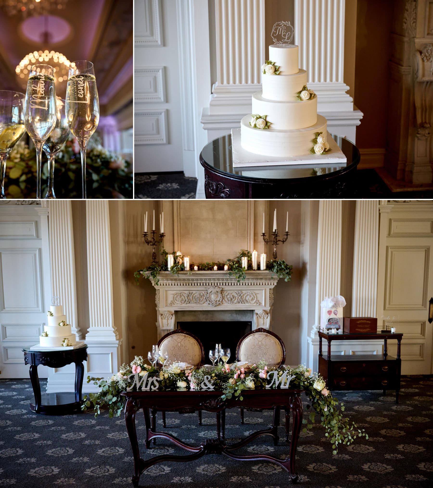 The Park Savoy wedding ballroom photos