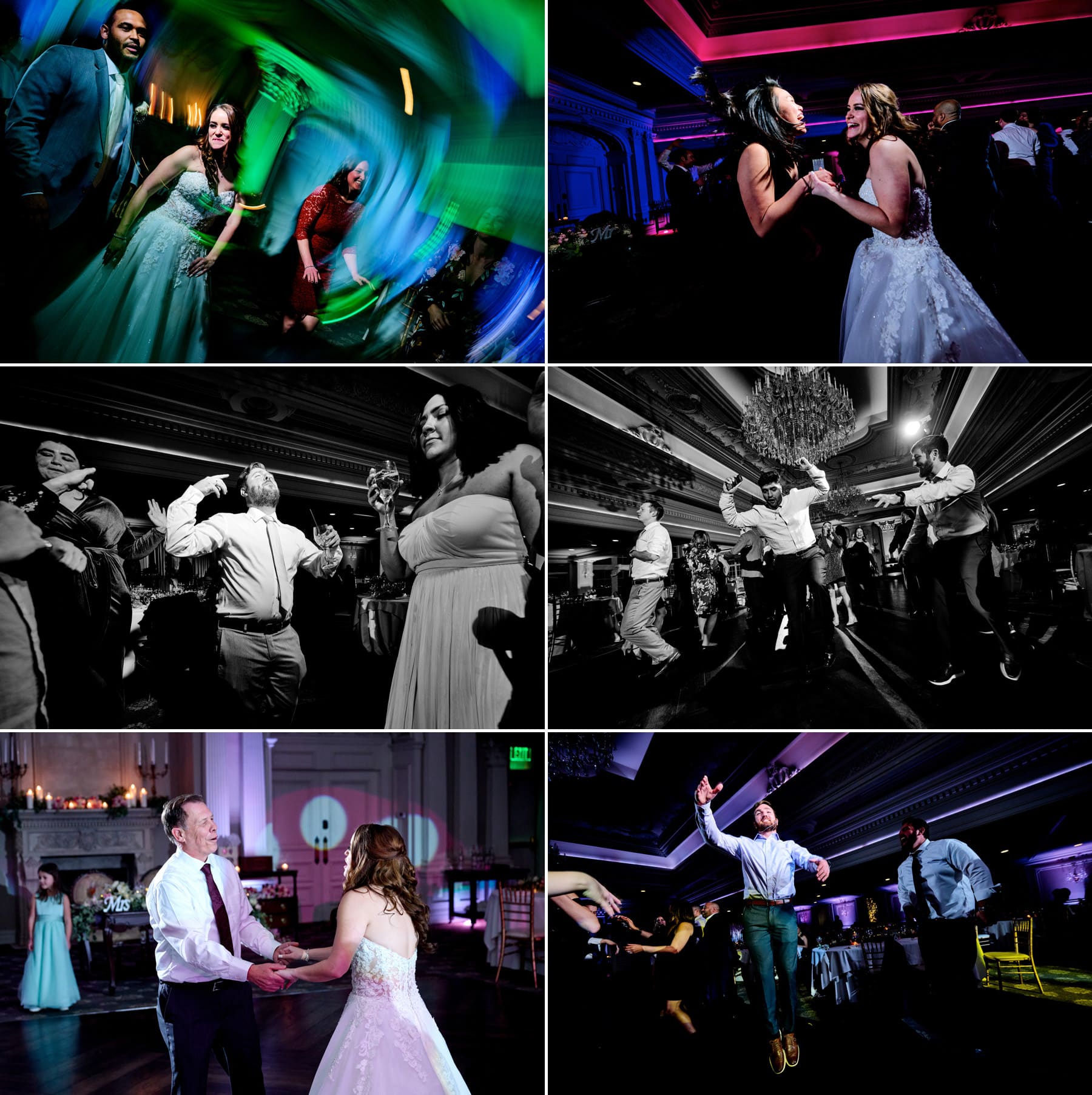 packed wedding dance floor photos at The Park Savoy