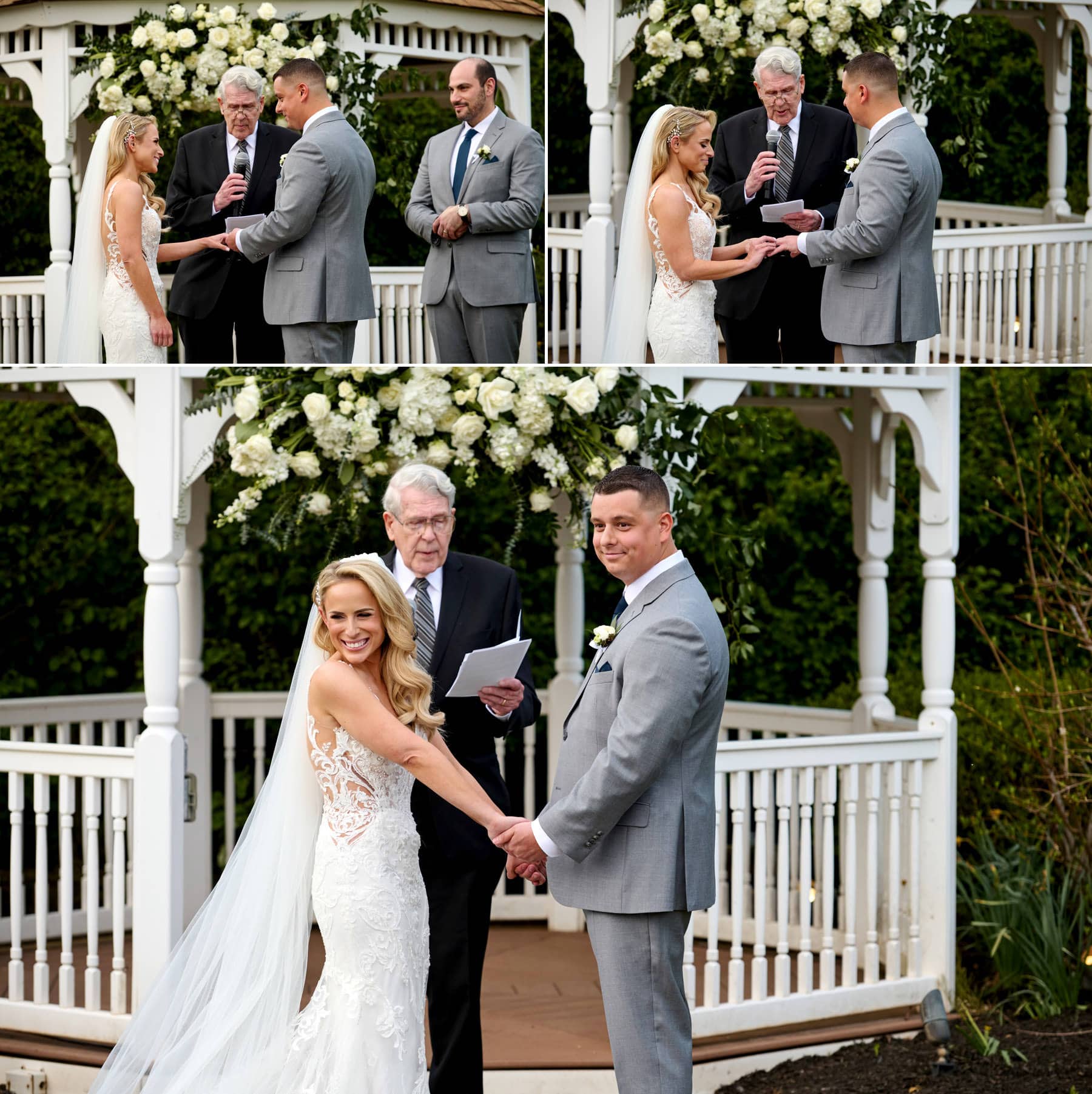 exchanging wedding rings at The Farmhouse NJ