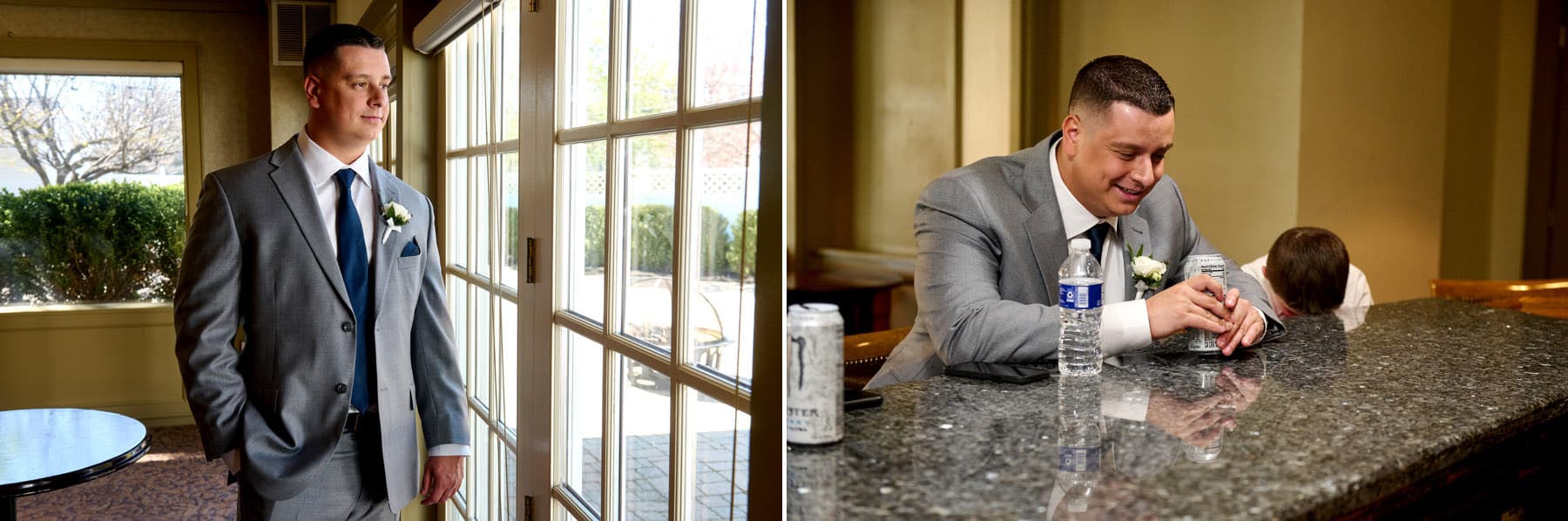 groom getting ready for his wedding