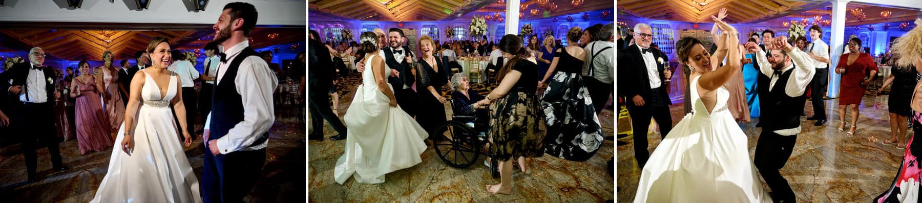 wedding guests dancing at The Westmount Country Club
