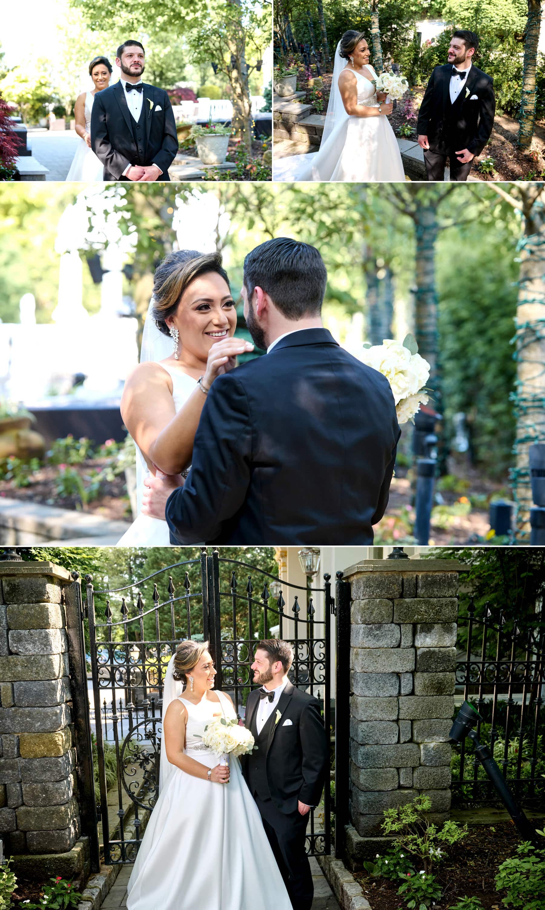 wedding first look at The Westmount Country Club