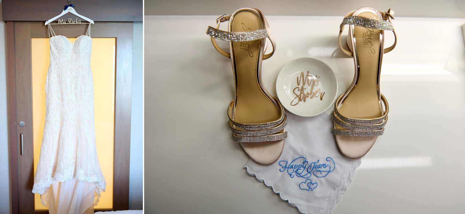 wedding dress and wedding details