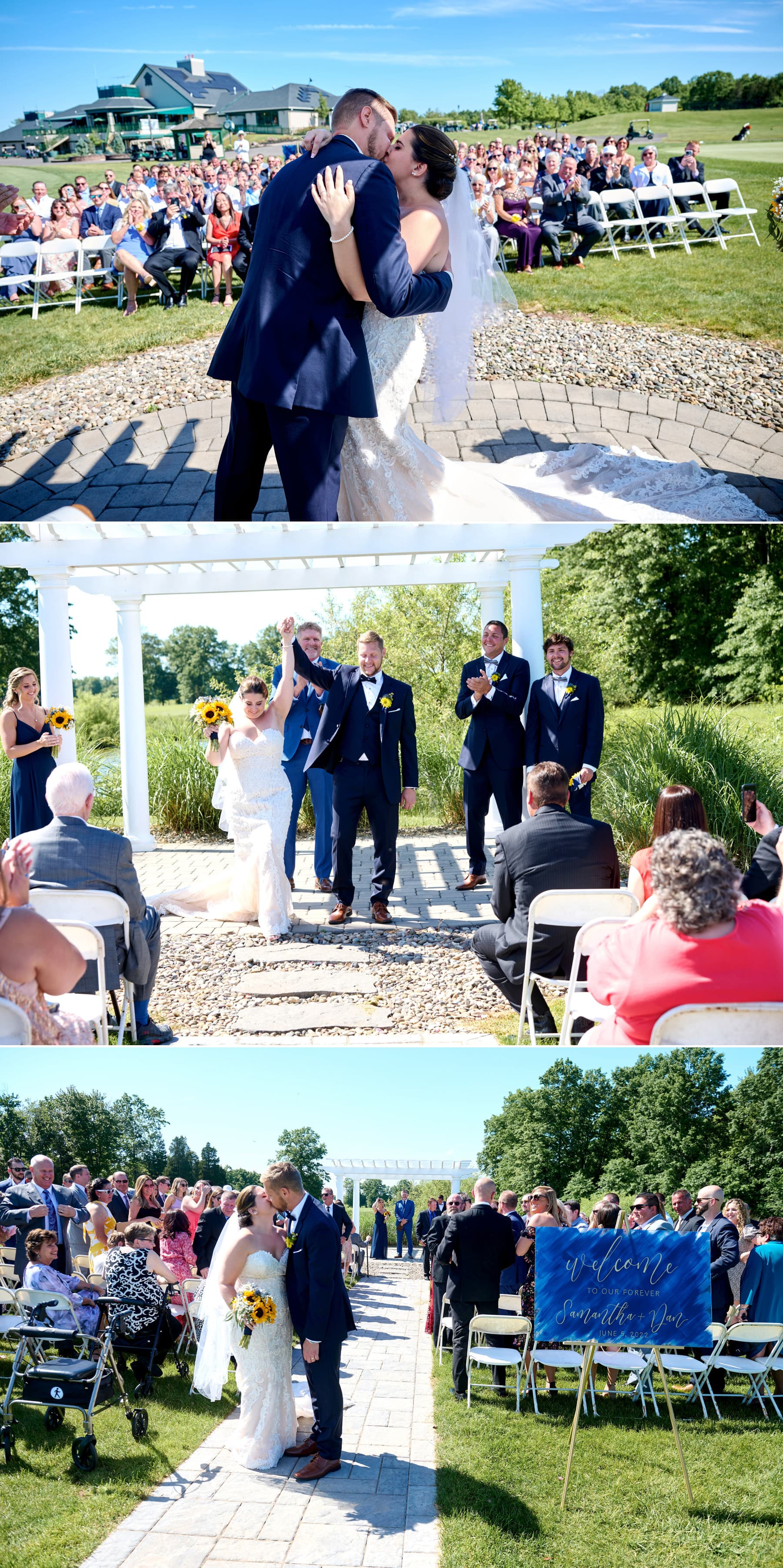outdoor wedding ceremony at Royce Brook